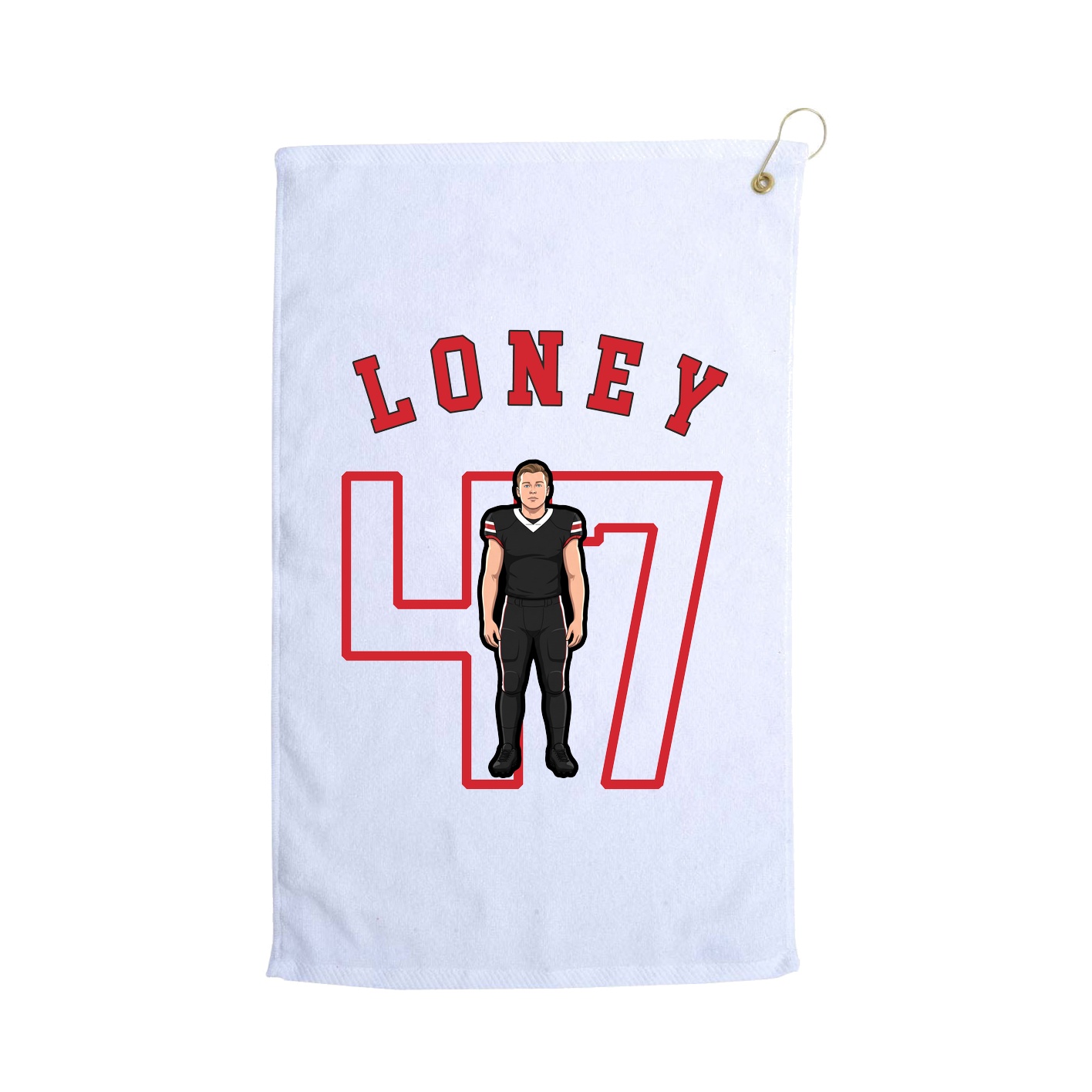 Golf Towel — Shirsey Arch in White