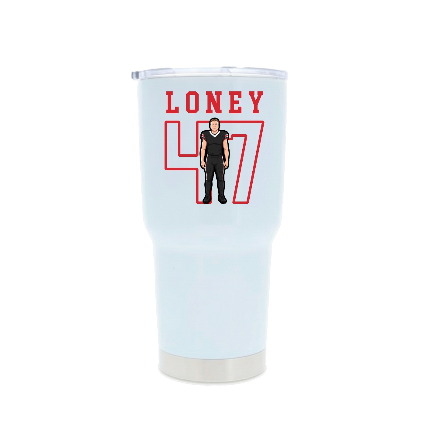 30oz Stainless Steel Tumbler — Shirsey in White