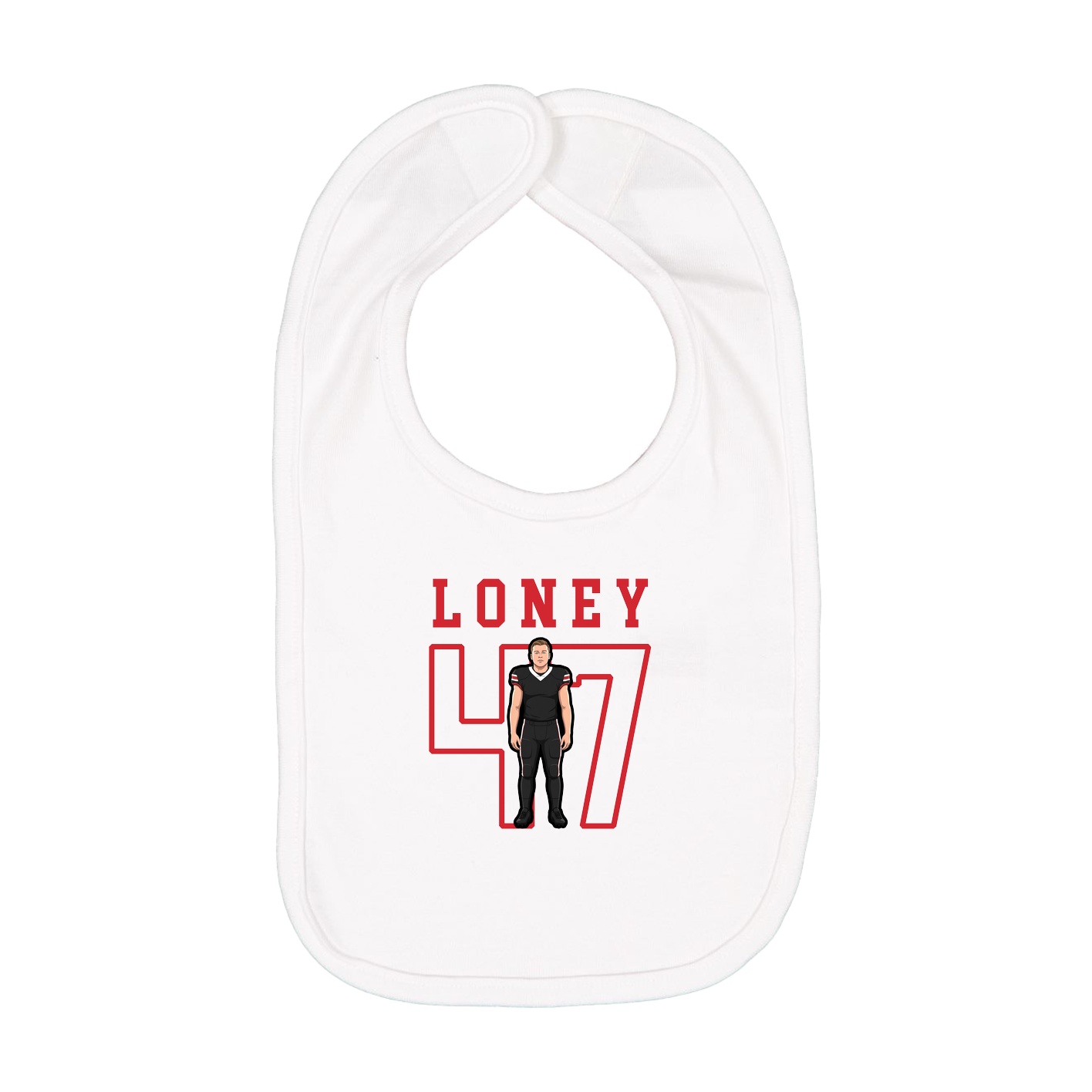 Infant Bib — Shirsey in White