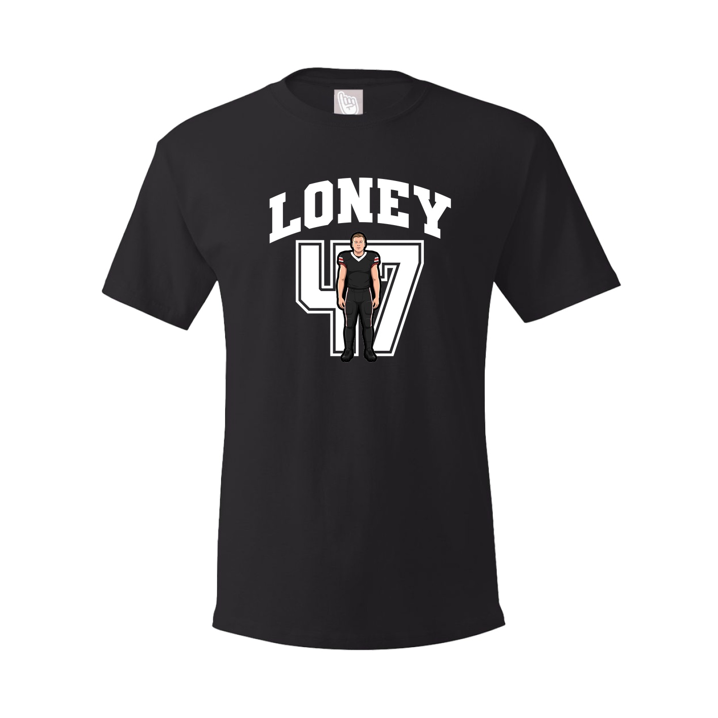 Youth Tee — Number in Black
