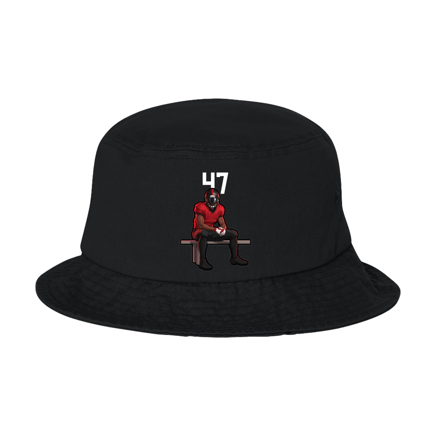 Bucket Cap — Number Top in Black