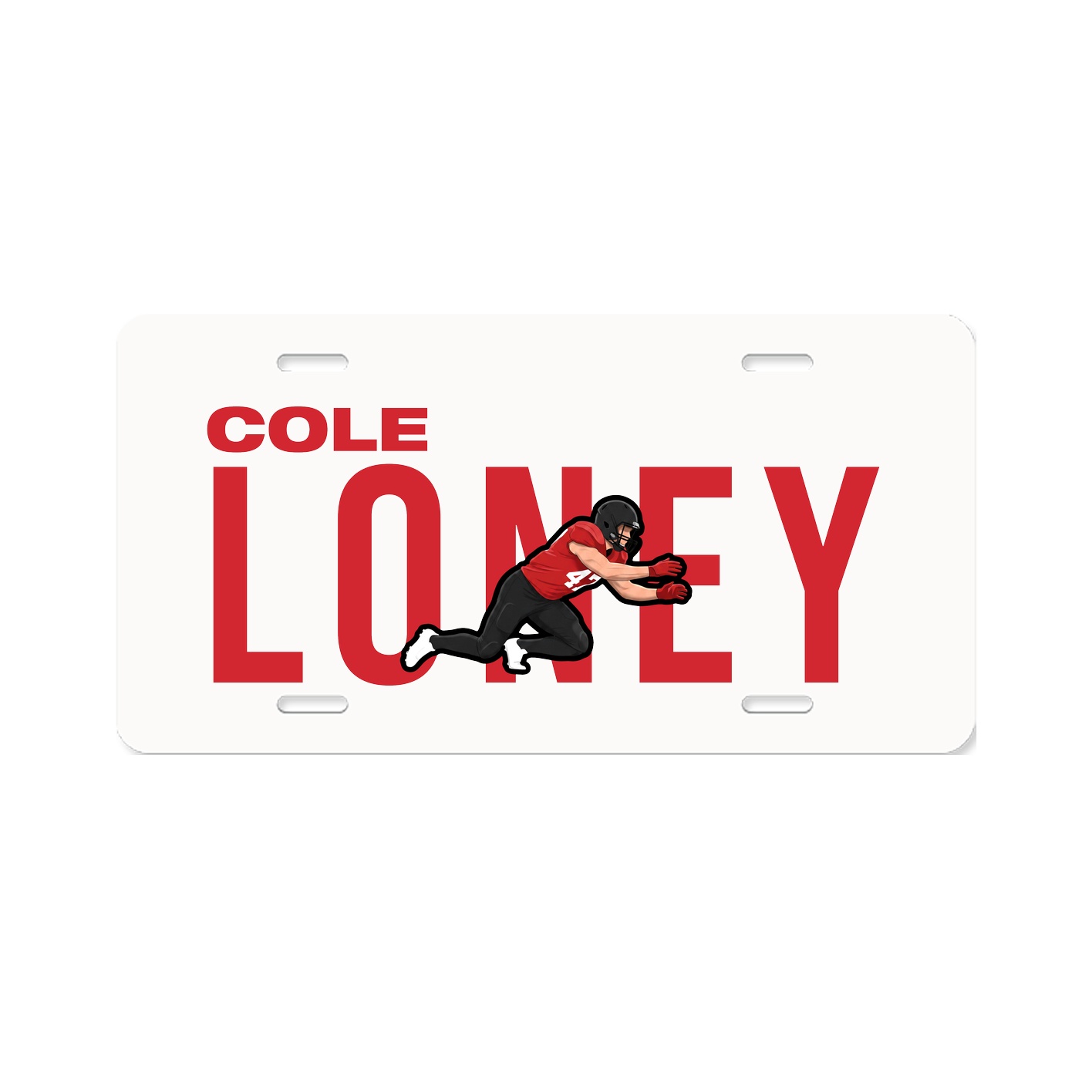 License Plate — Player Name in Classic
