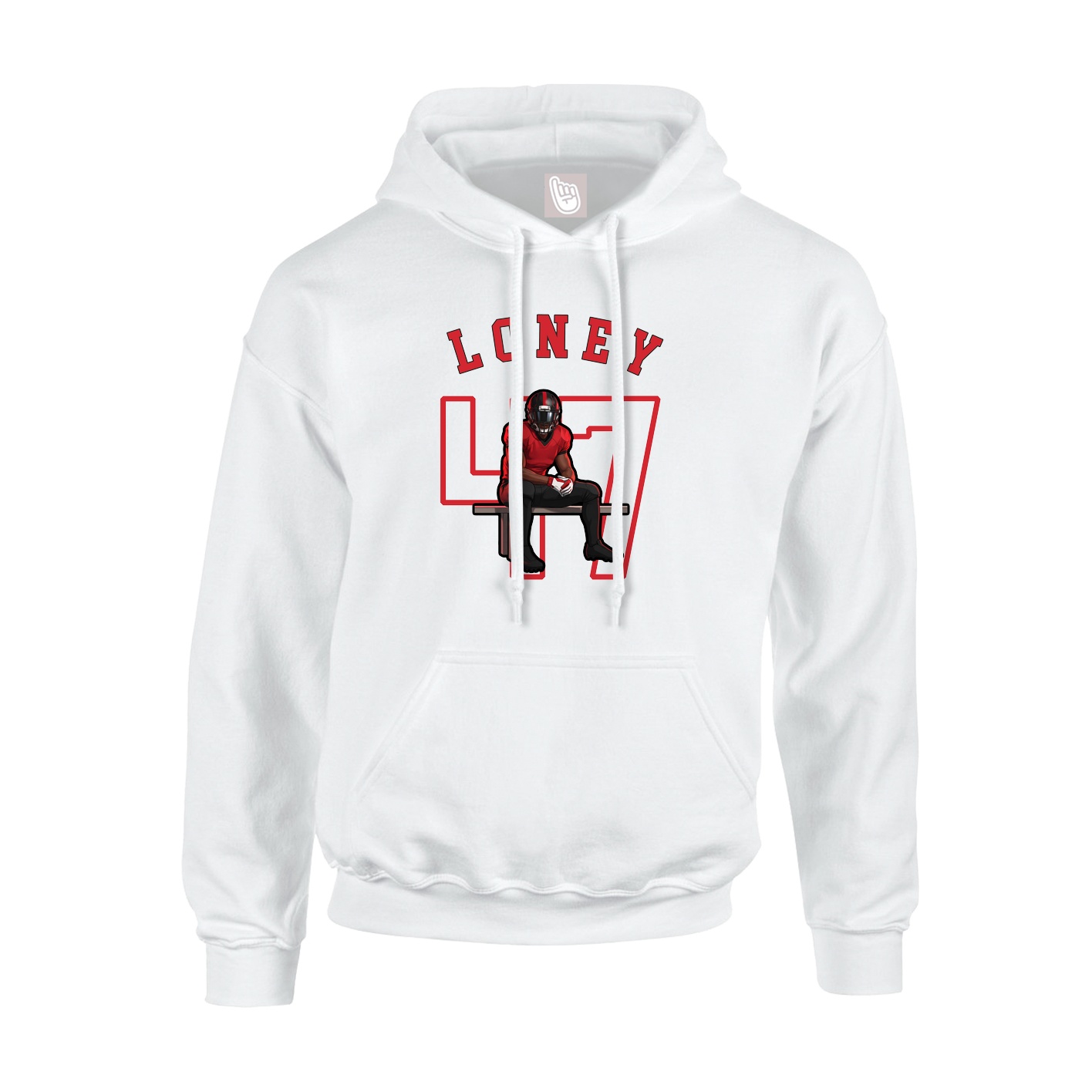 Hoodie — Shirsey Arch in White