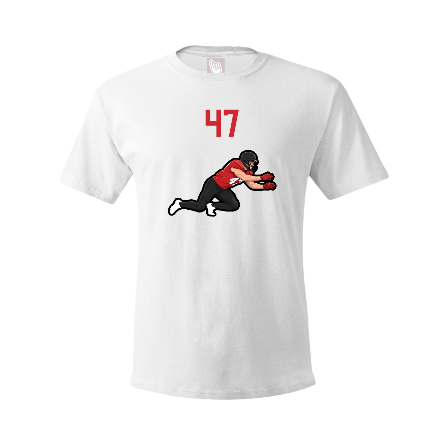 Tee — Number Top in White