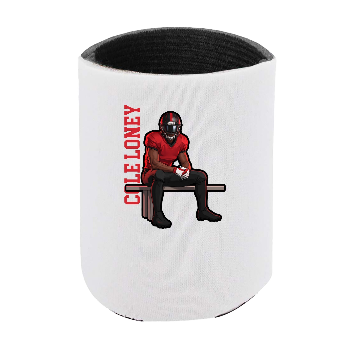 Can Holder — Name Vertical in White