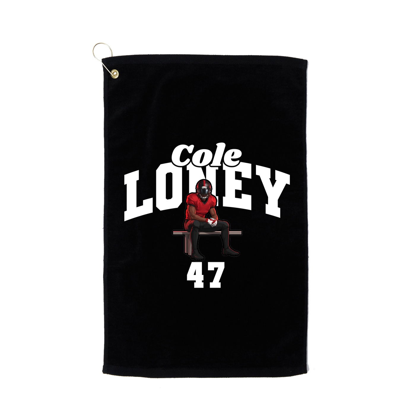 Golf Towel — Signature Arch in Black