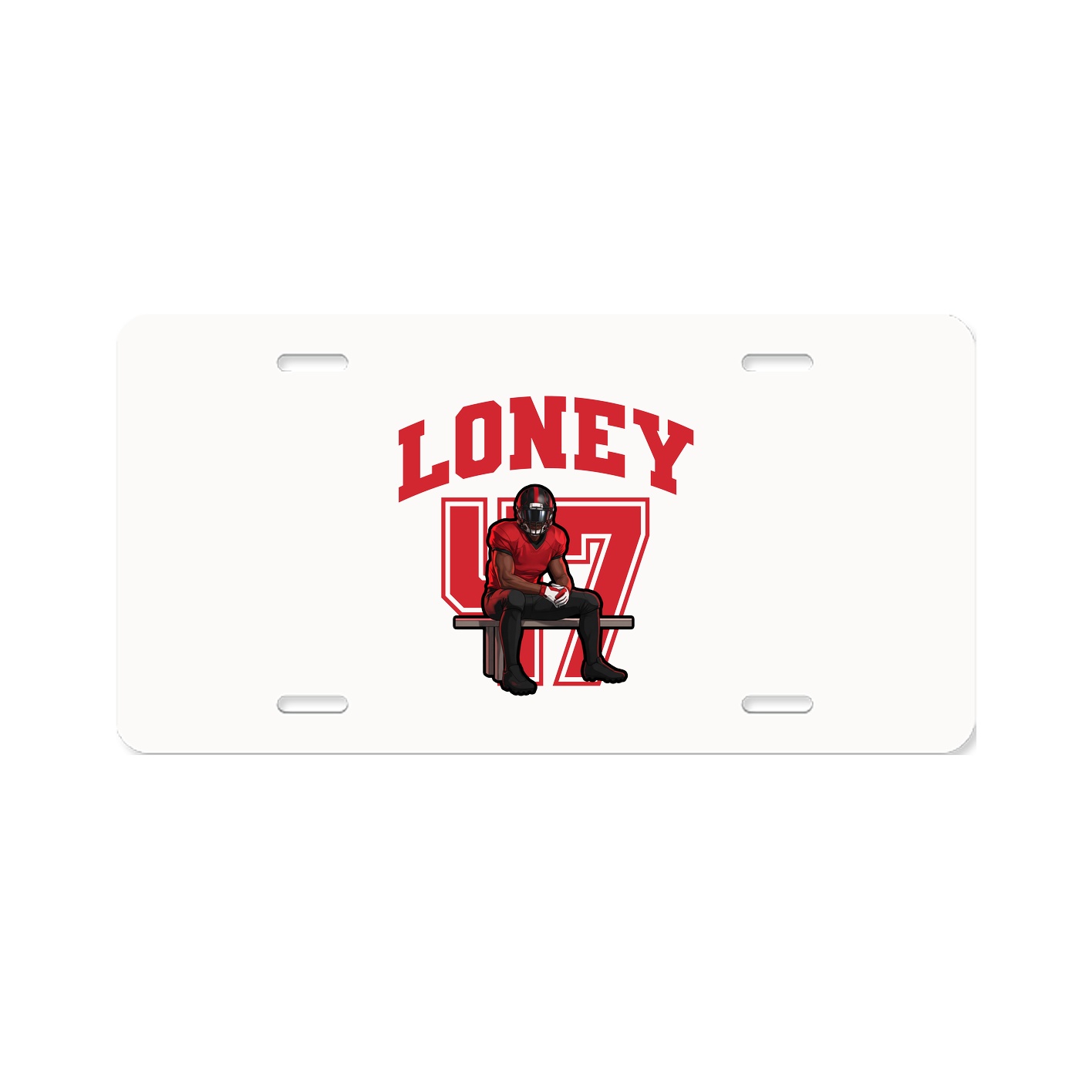 License Plate — Number in Classic