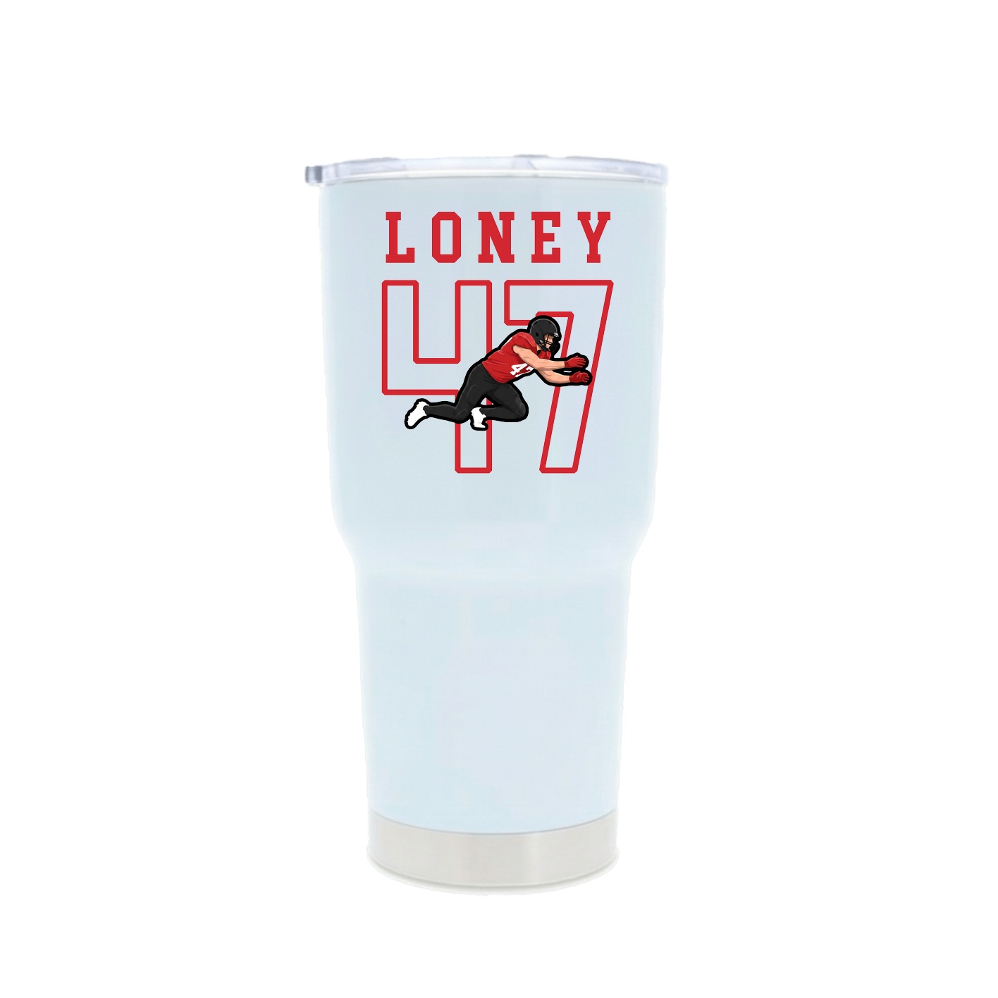 30oz Stainless Steel Tumbler — Shirsey in White