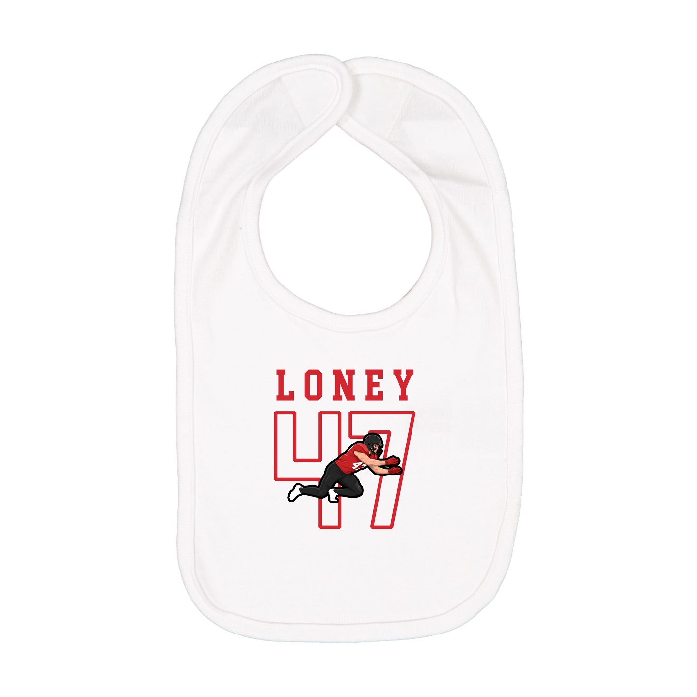 Infant Bib — Shirsey in White