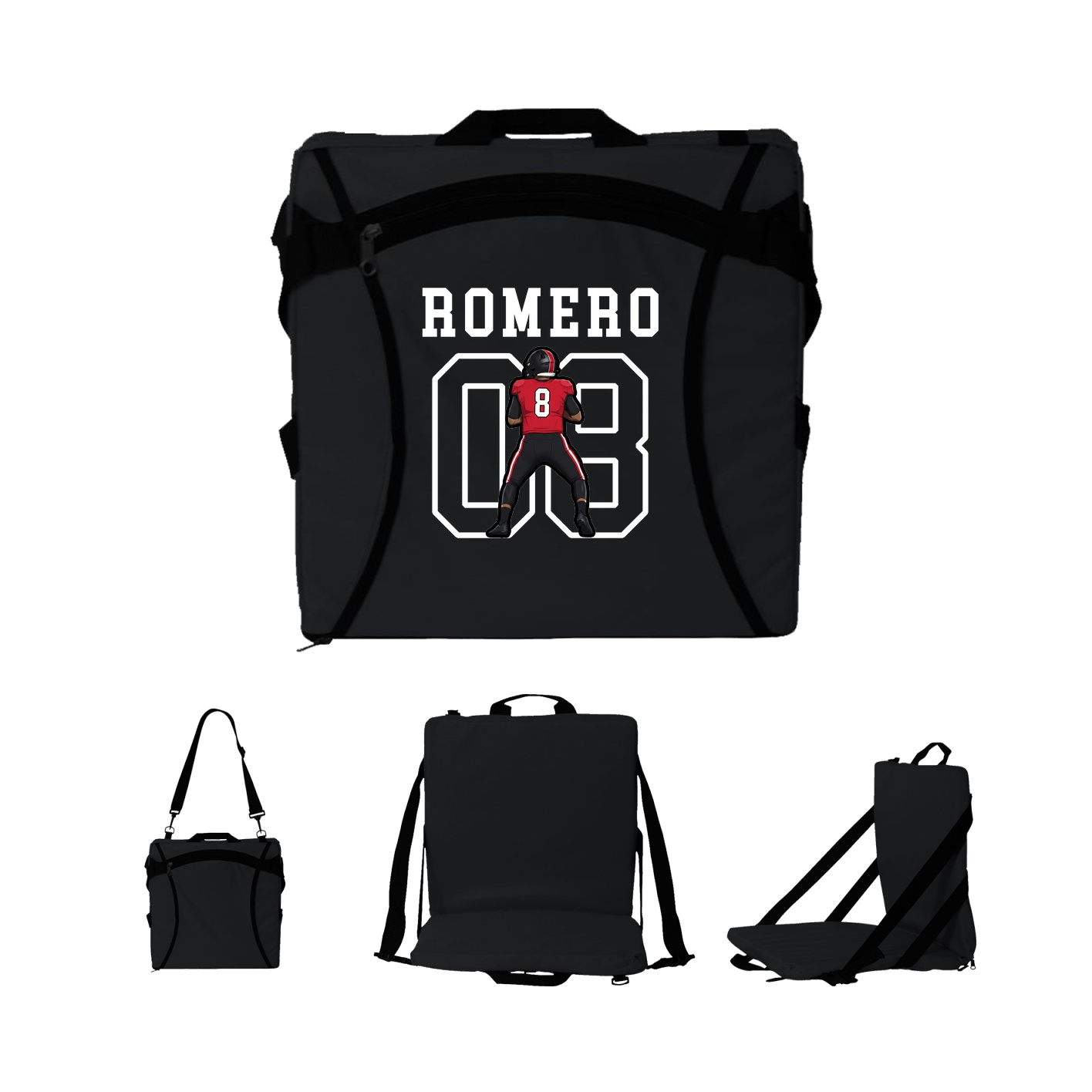 Folding Stadium Seat — Shirsey in Black