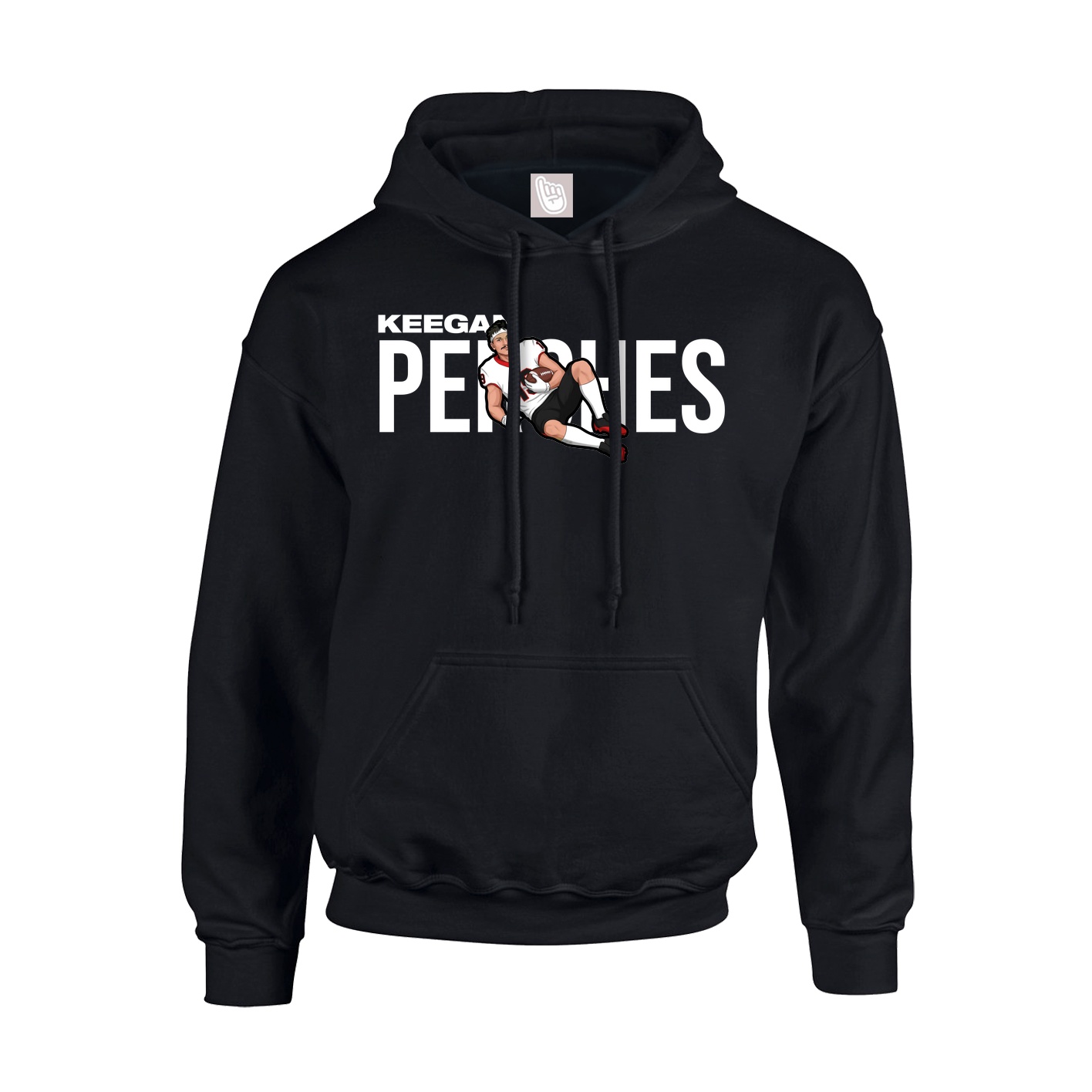 Youth Hoodie — Player Name in Black