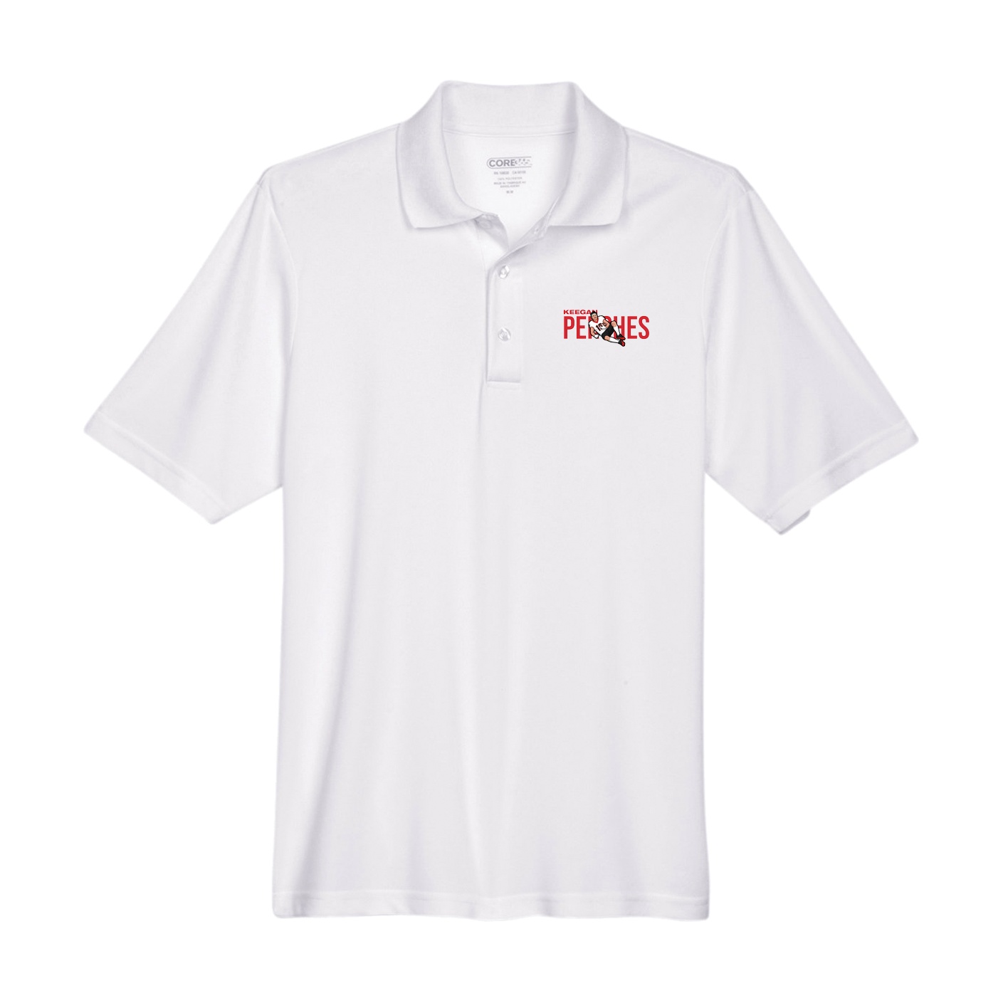 Performance Polo — Player Name in White
