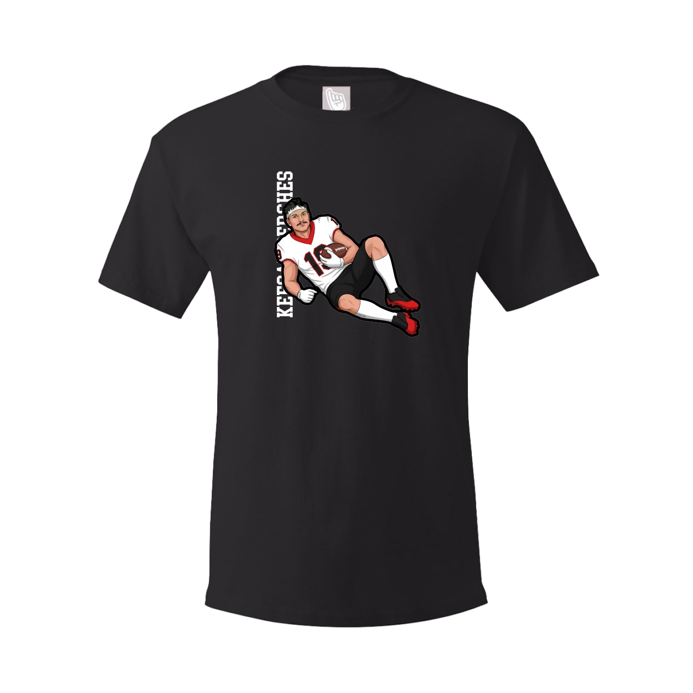 Tee — Name Vertical in Black