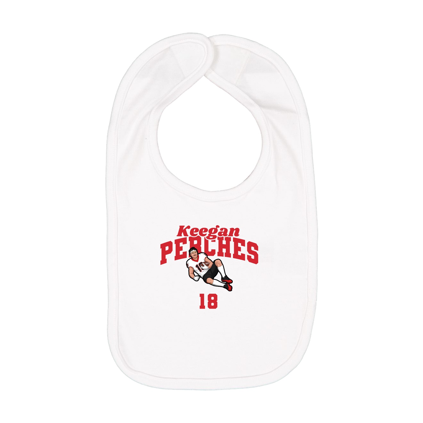 Infant Bib — Signature Arch in White
