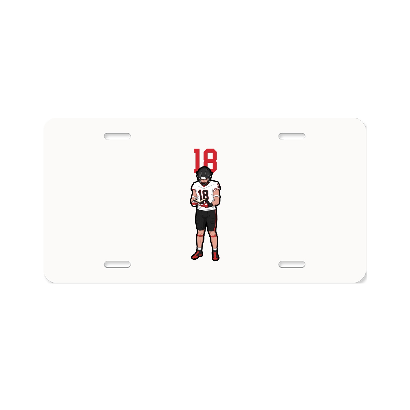 License Plate — Number Top in Classic