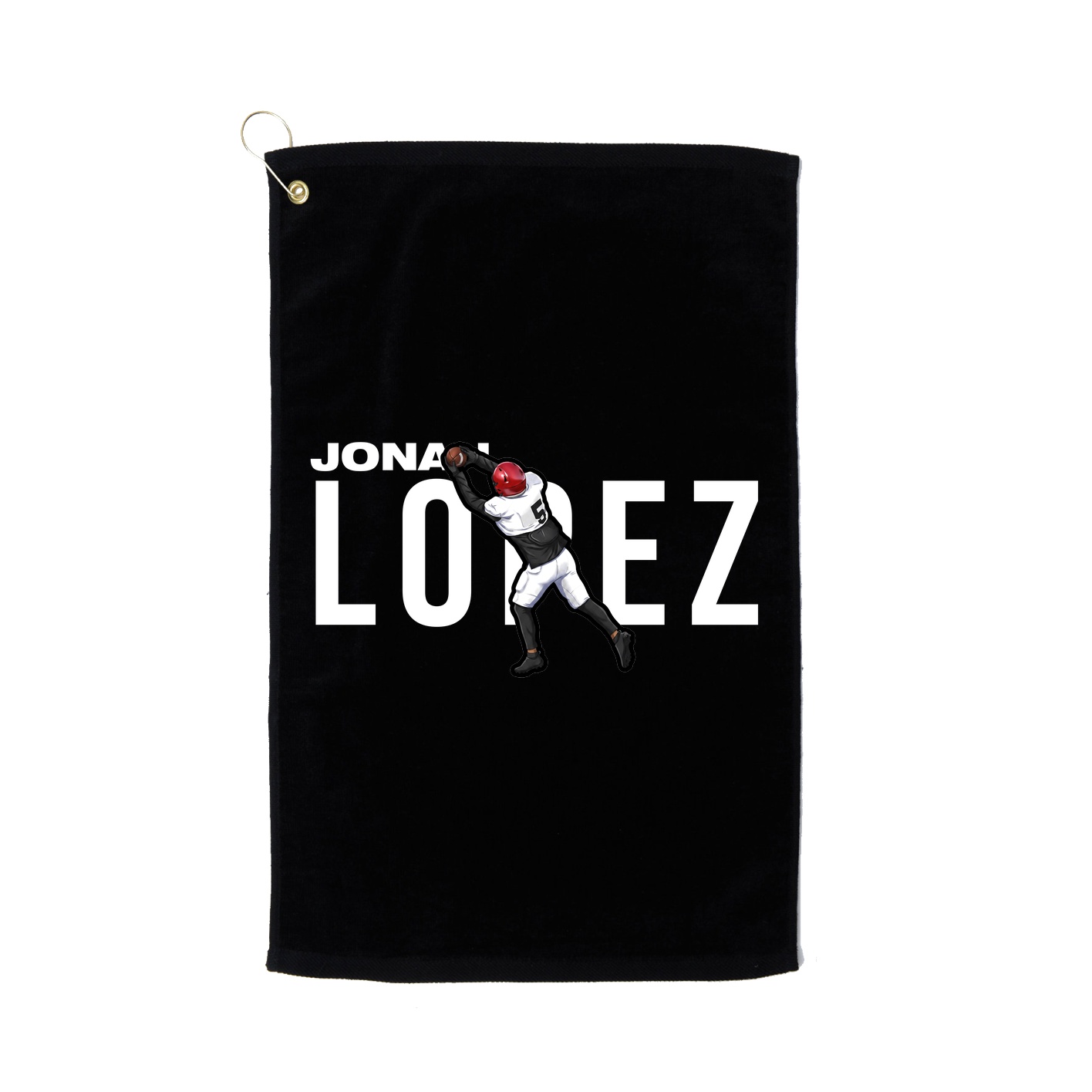 Golf Towel — Player Name in Black