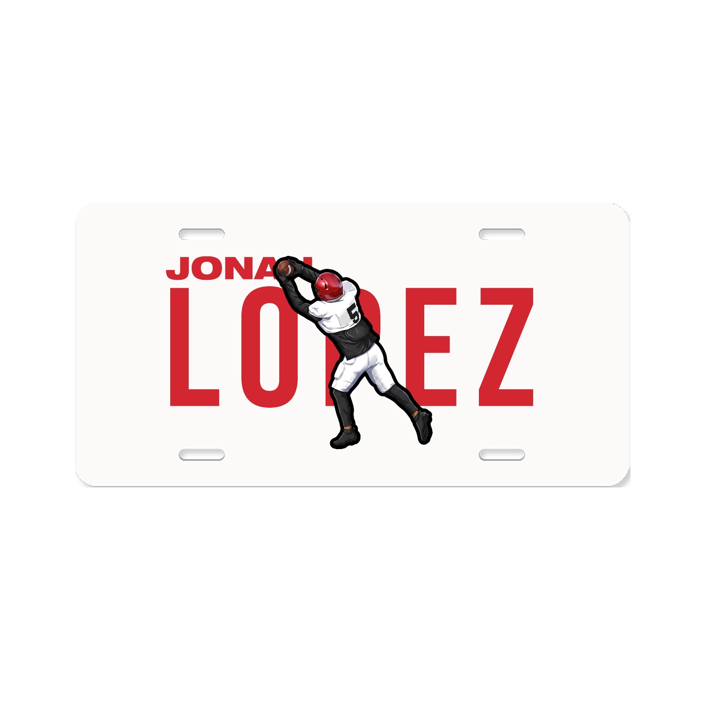 License Plate — Player Name in Classic