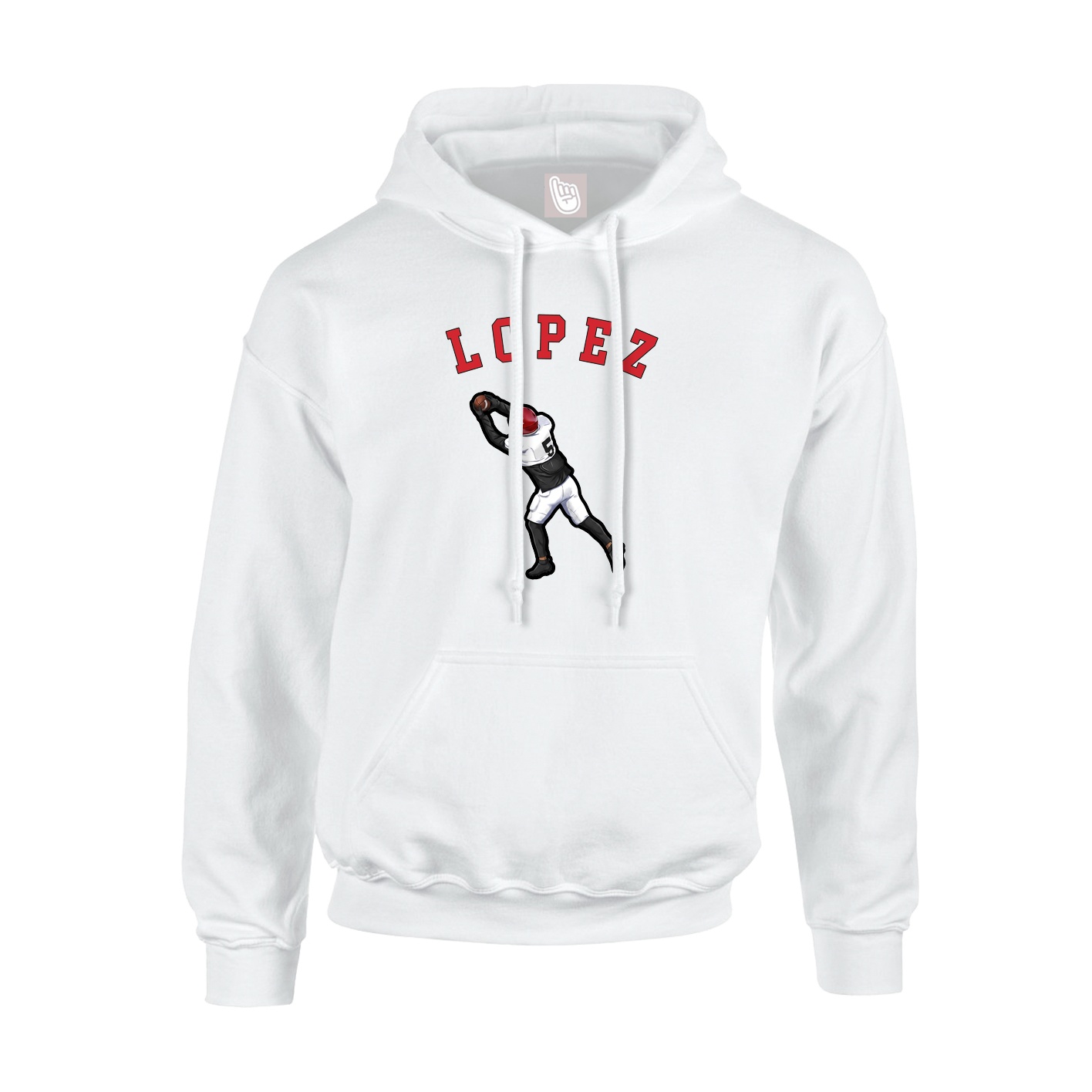 Hoodie — Shirsey Arch in White