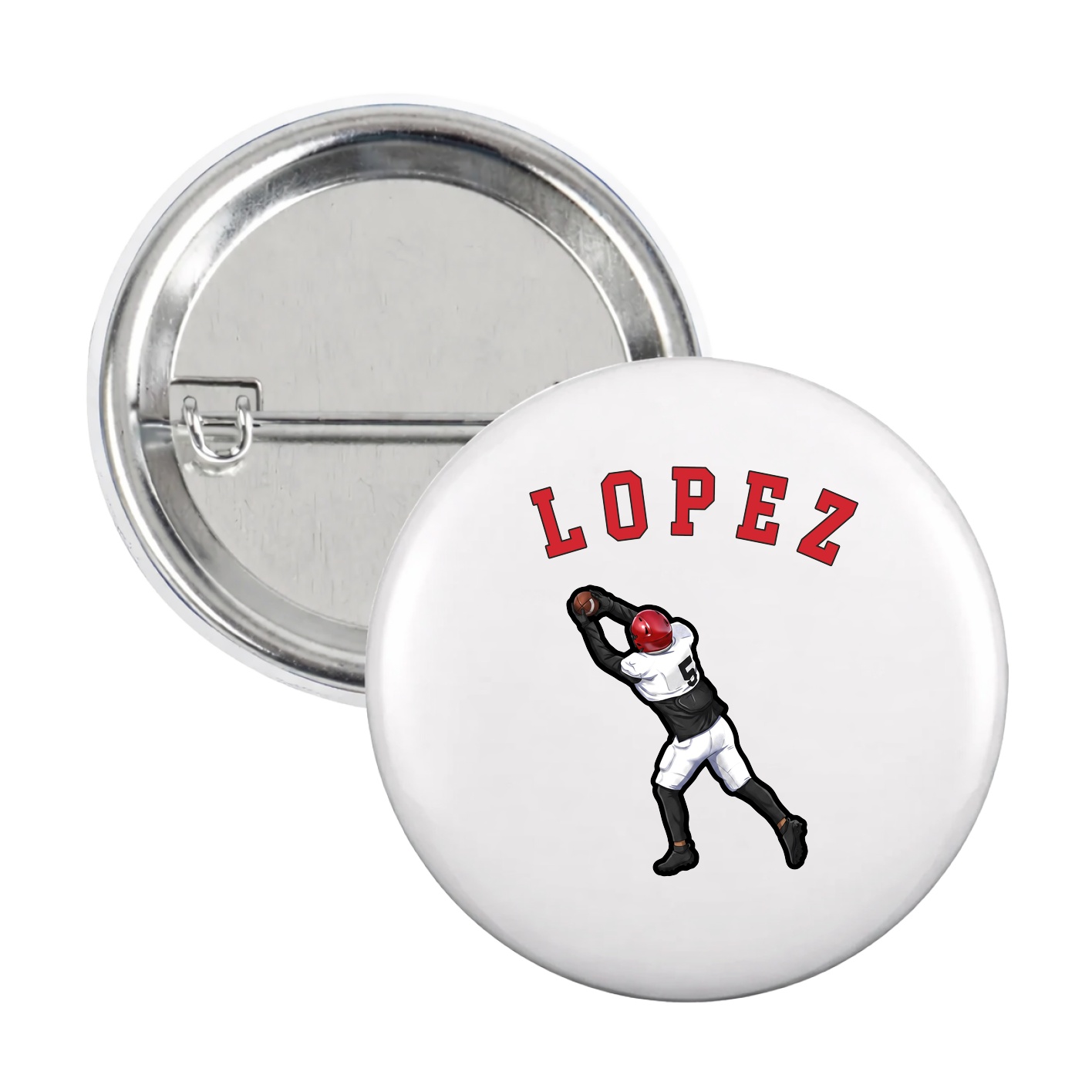 Game Day Button — Shirsey Arch in White