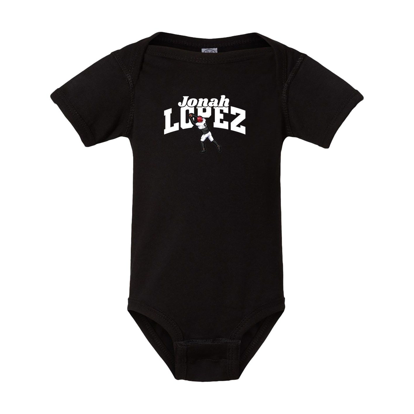 Baby Onesie — Signature Arch in Black