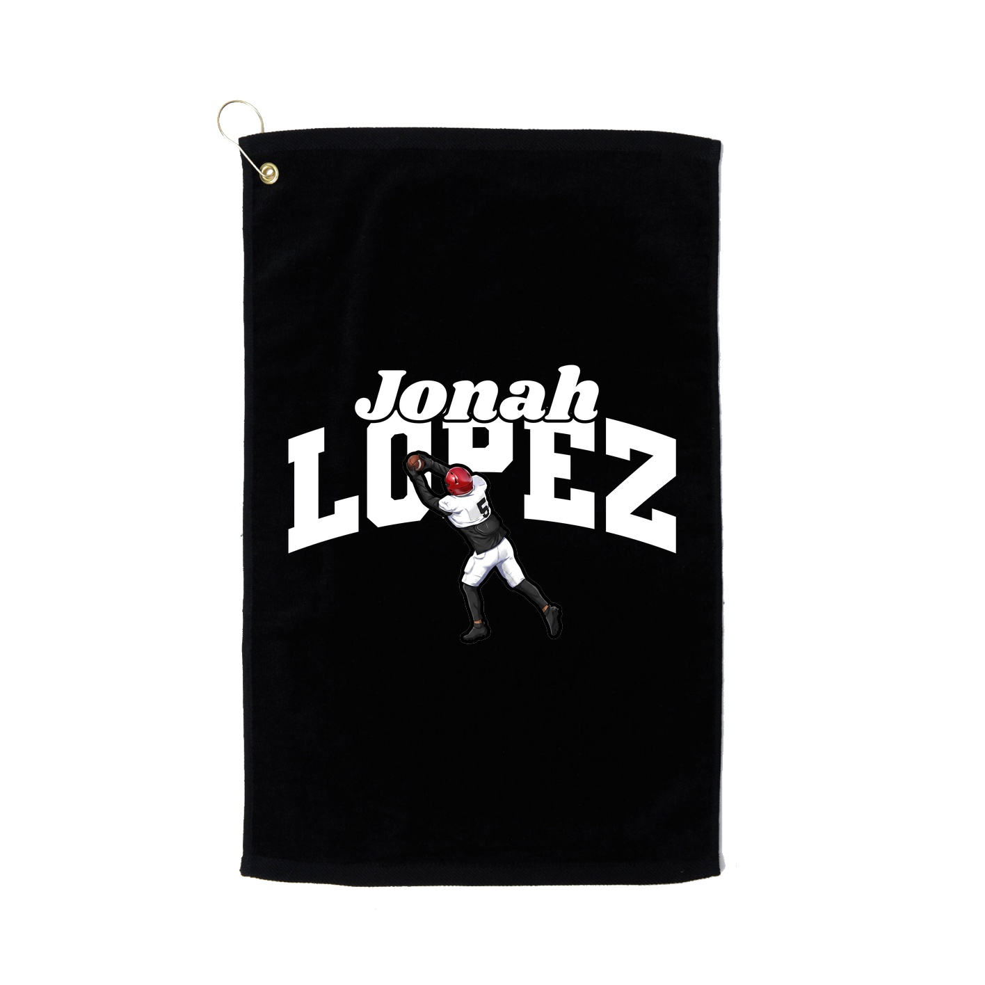Golf Towel — Signature Arch in Black