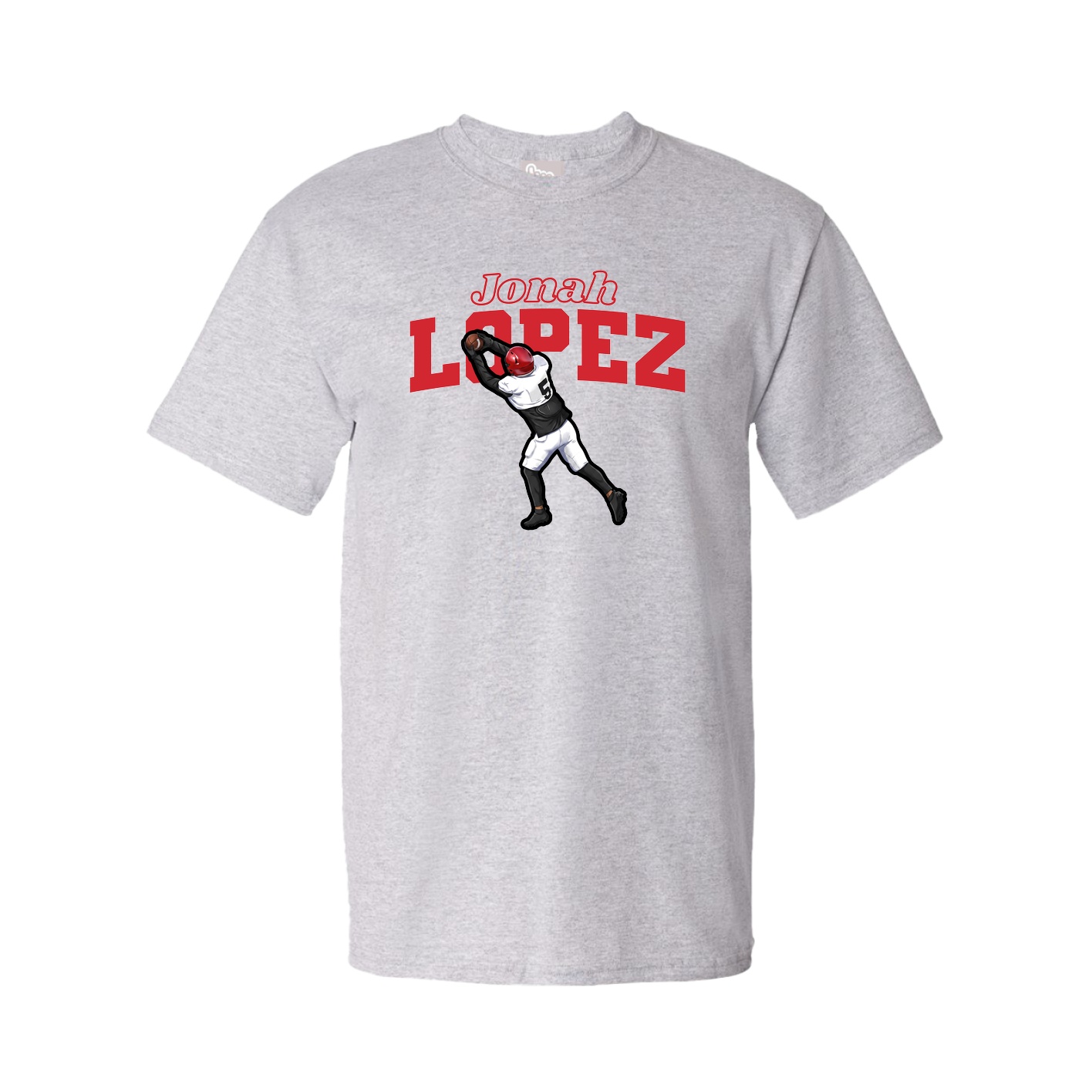 Tee — Name Arch in Grey