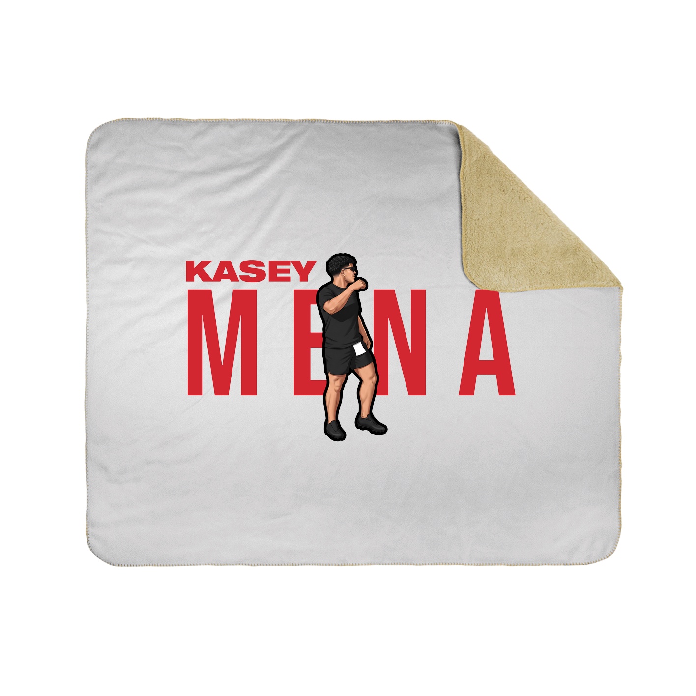 Throw Blanket — Player Name in White