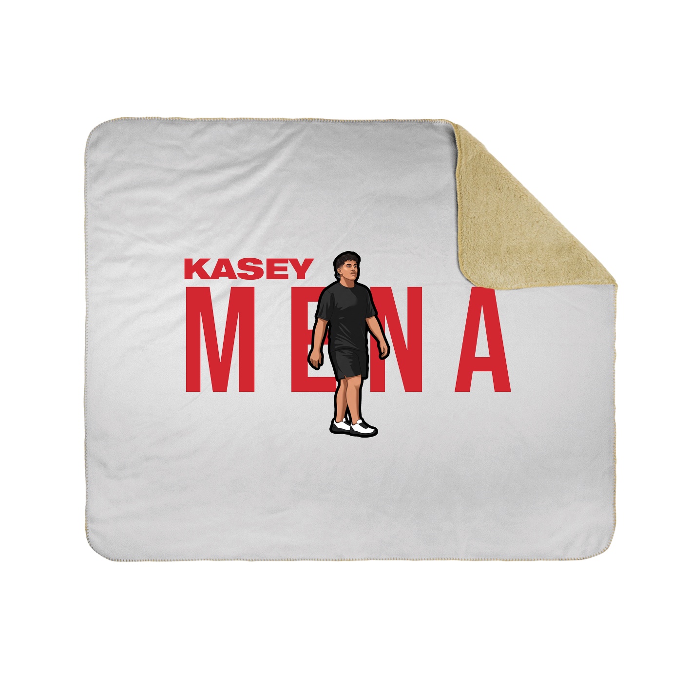 Throw Blanket — Player Name in White