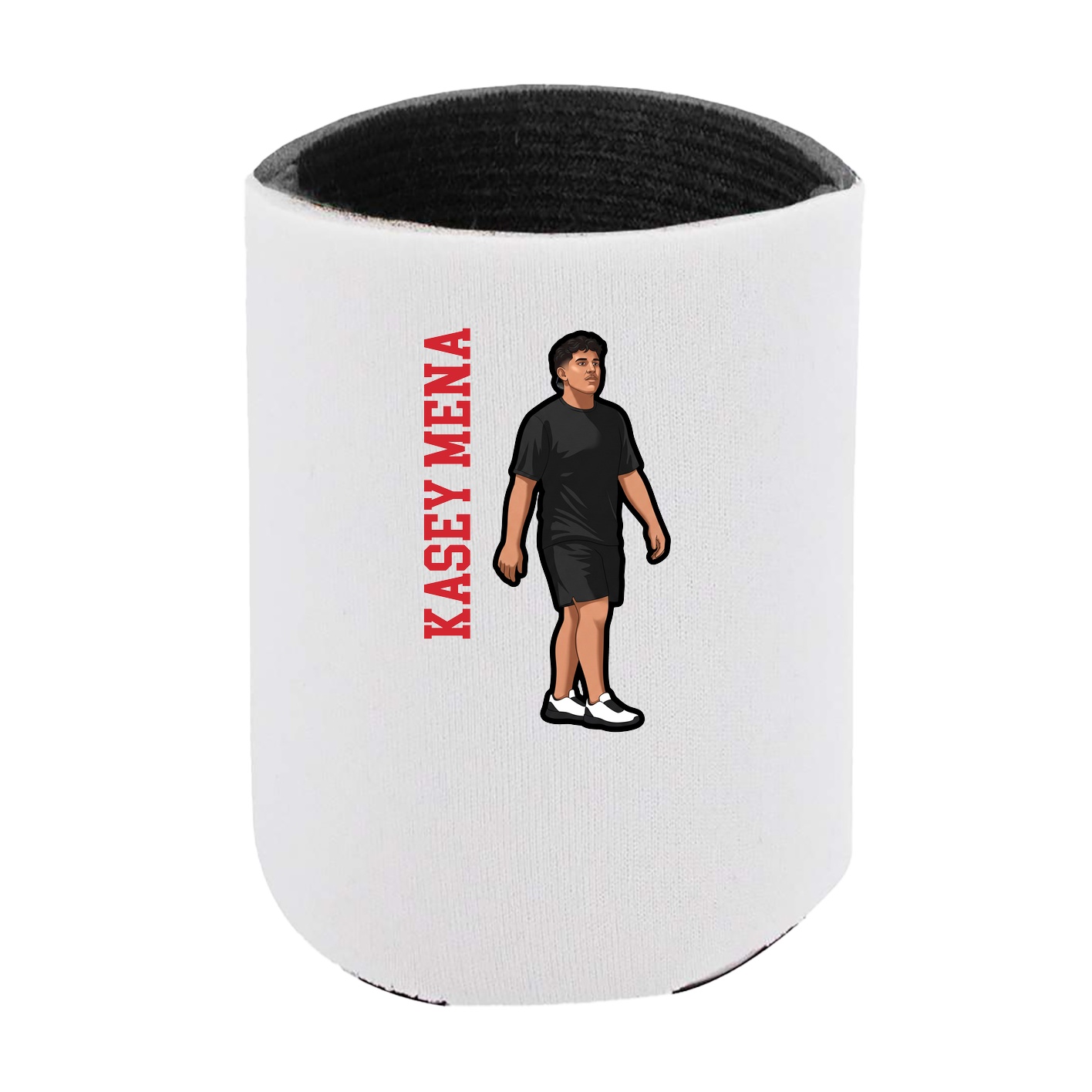 Can Holder — Name Vertical in White
