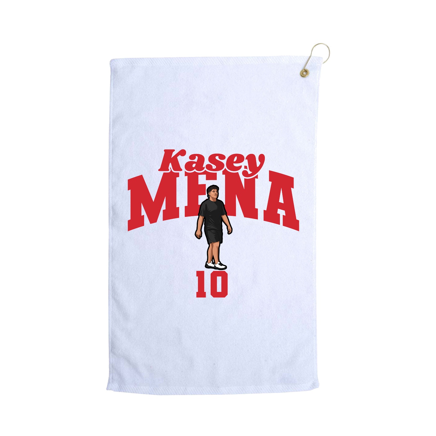 Golf Towel — Signature Arch in White