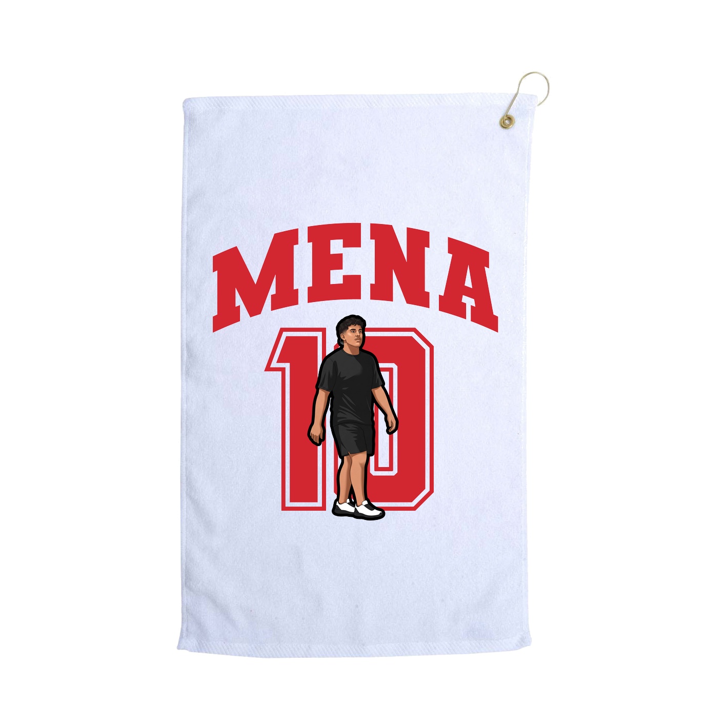 Golf Towel — Number in White