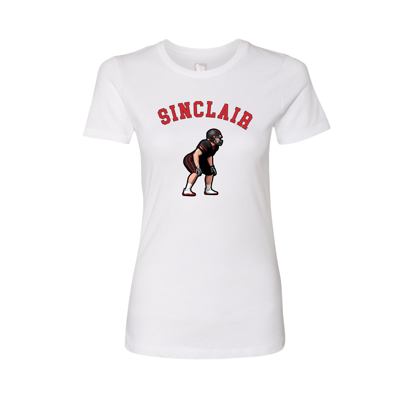 Fitted Women's Tee — Shirsey Arch in White