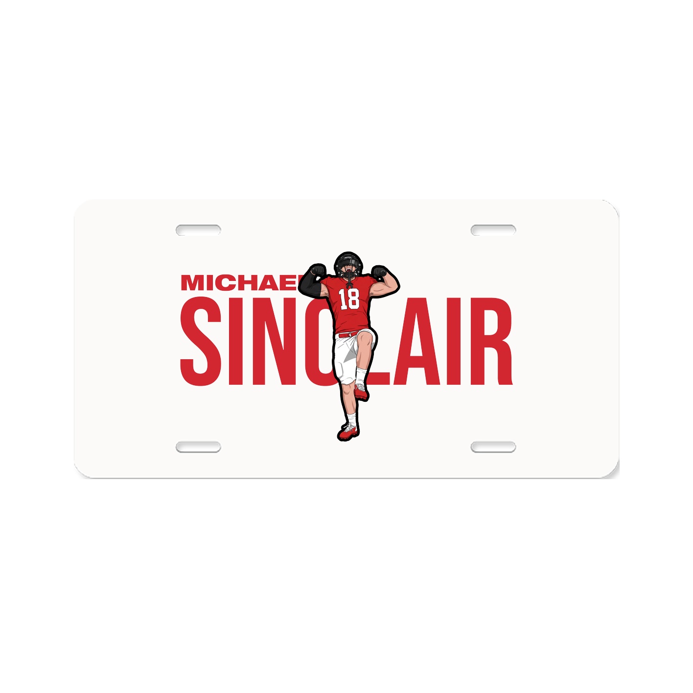 License Plate — Player Name in Classic