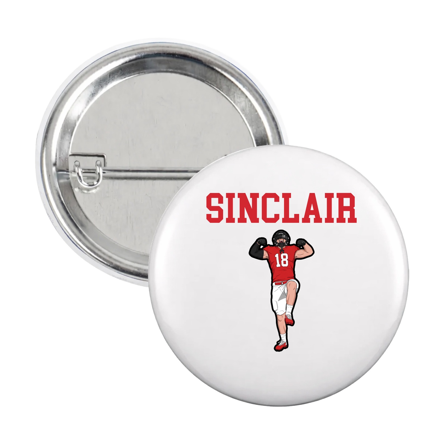 Game Day Button — Shirsey in White