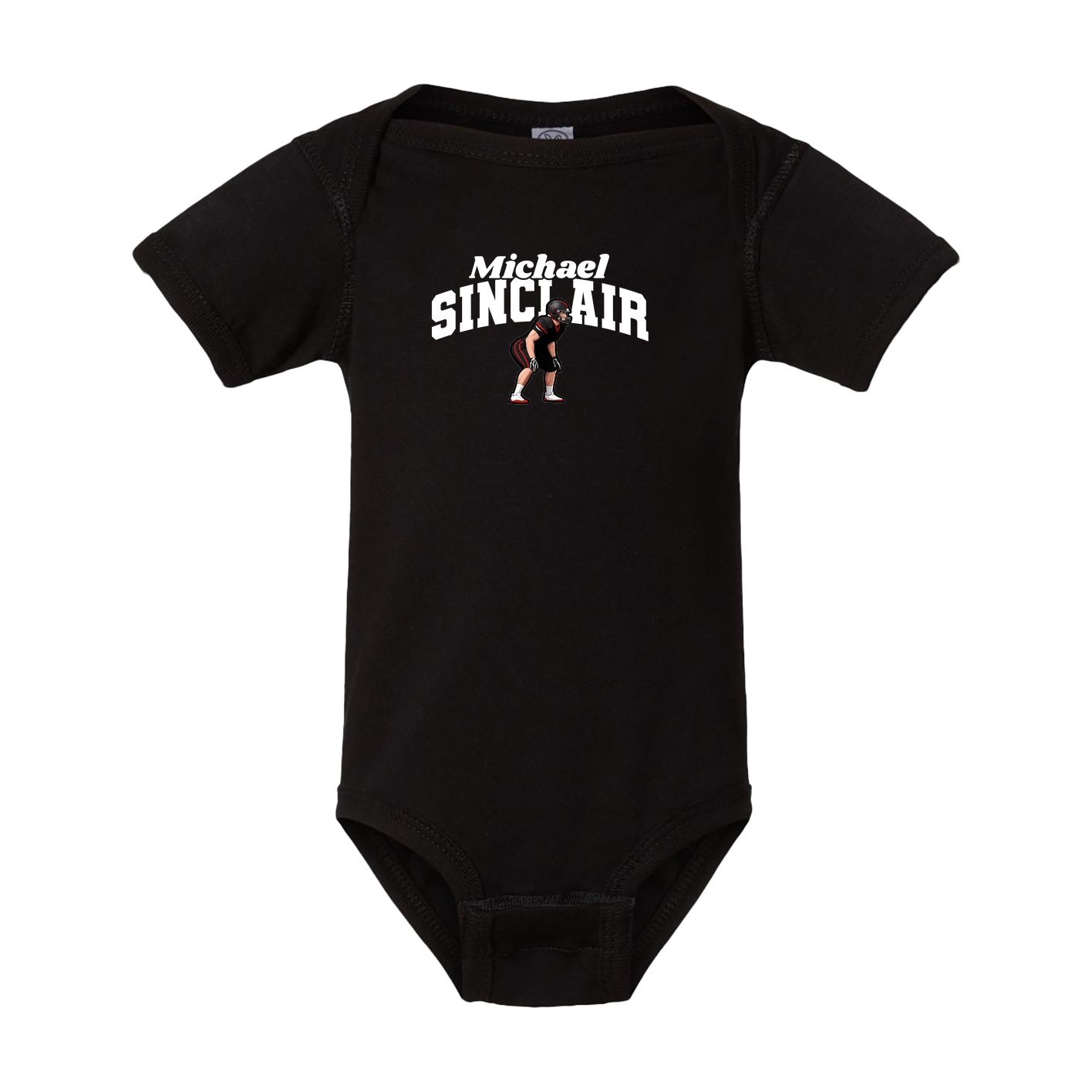 Baby Onesie — Signature Arch in Black