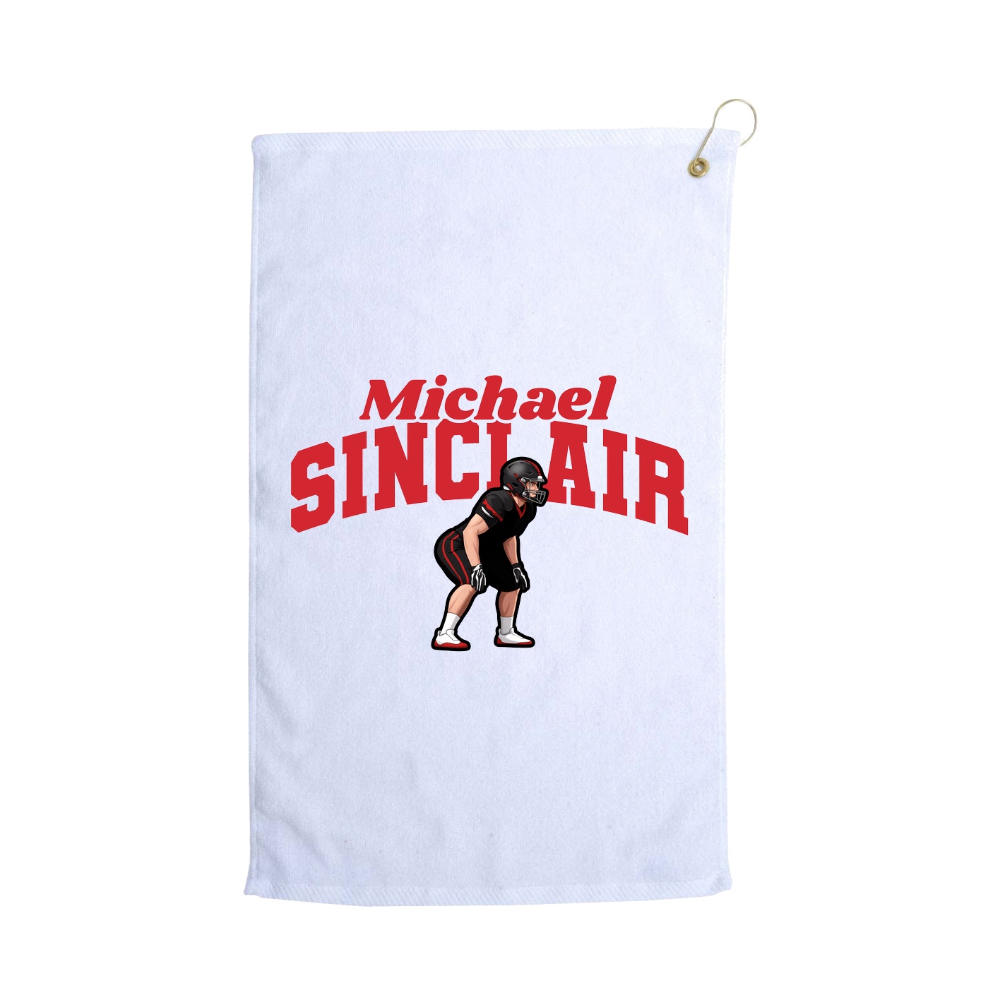 Golf Towel — Signature Arch in White