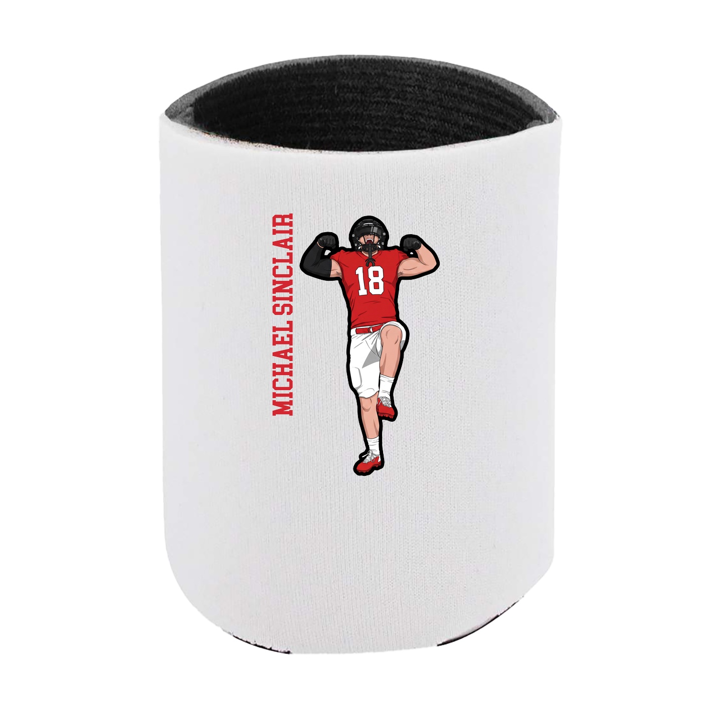Can Holder — Name Vertical in White