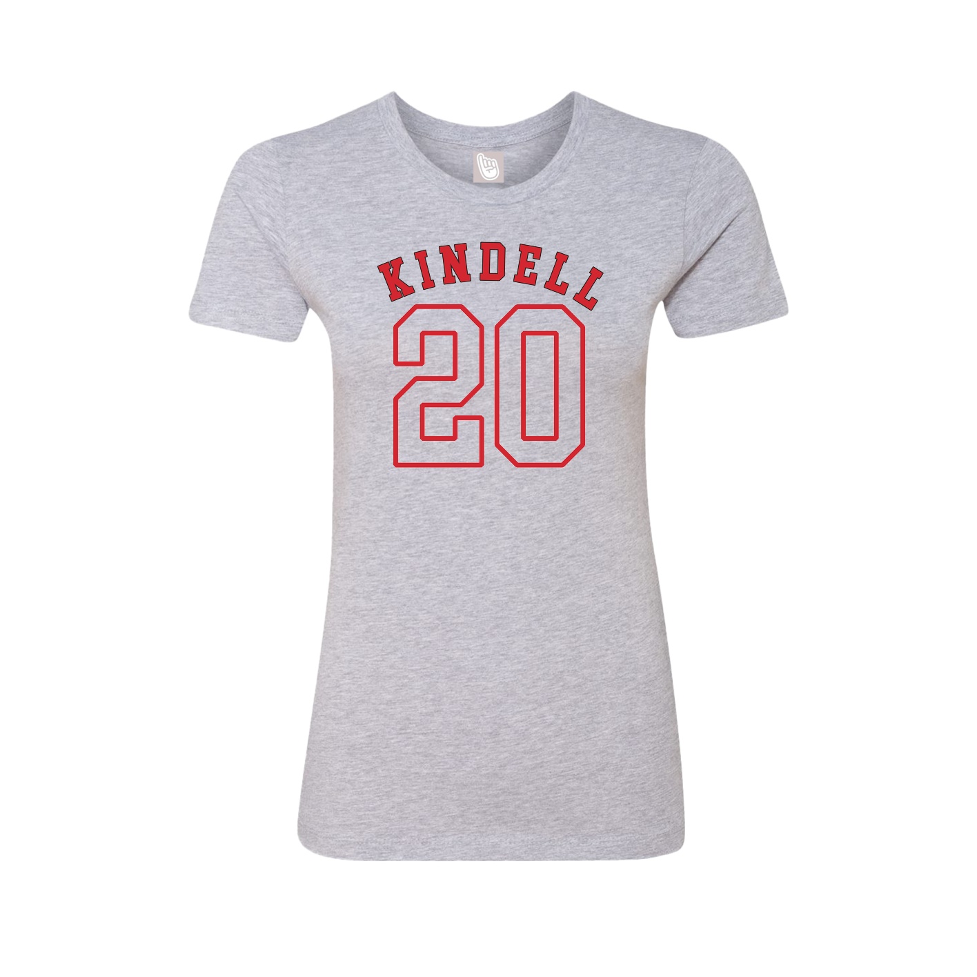 Fitted Women's Tee — Shirsey Arch in Grey