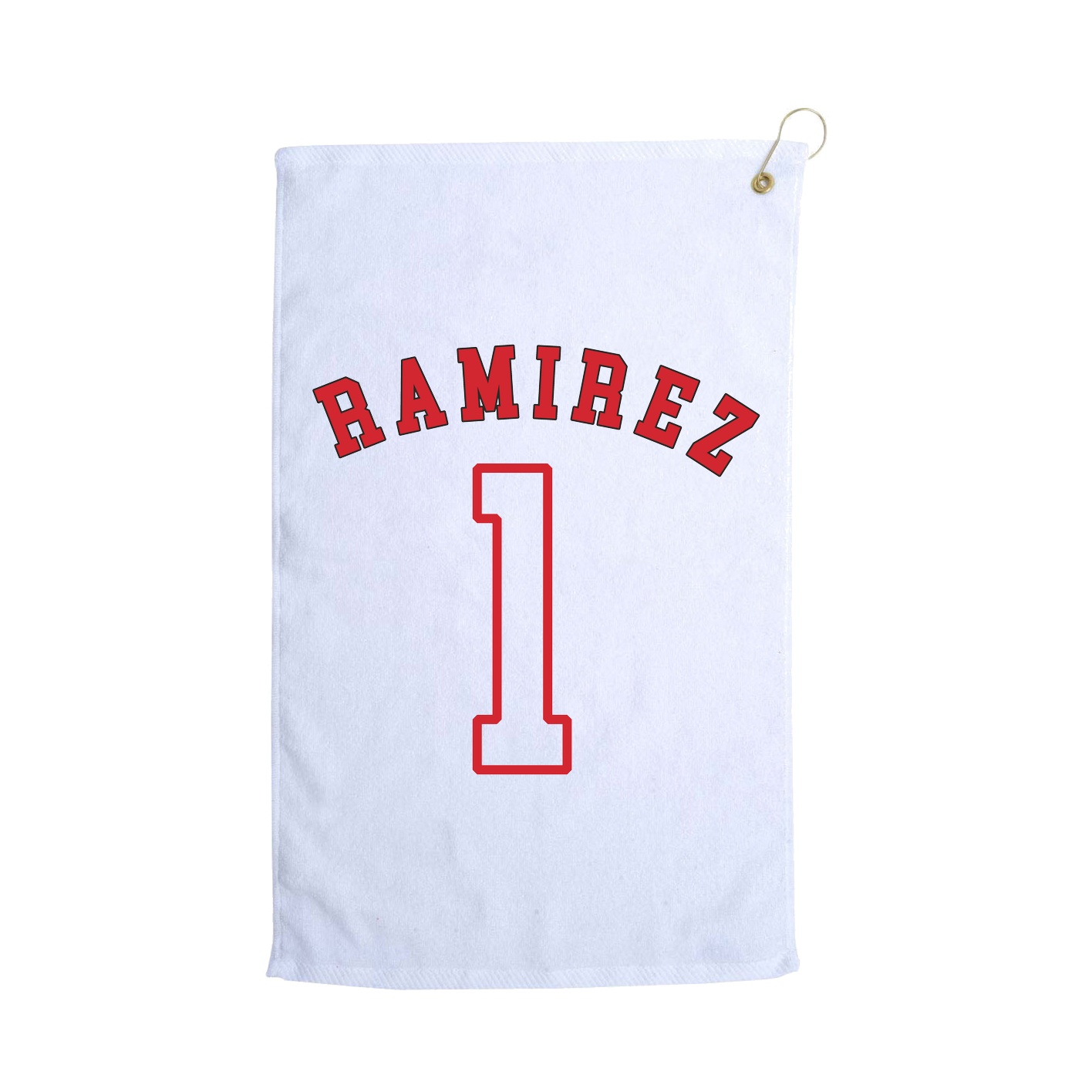 Golf Towel — Shirsey Arch in White