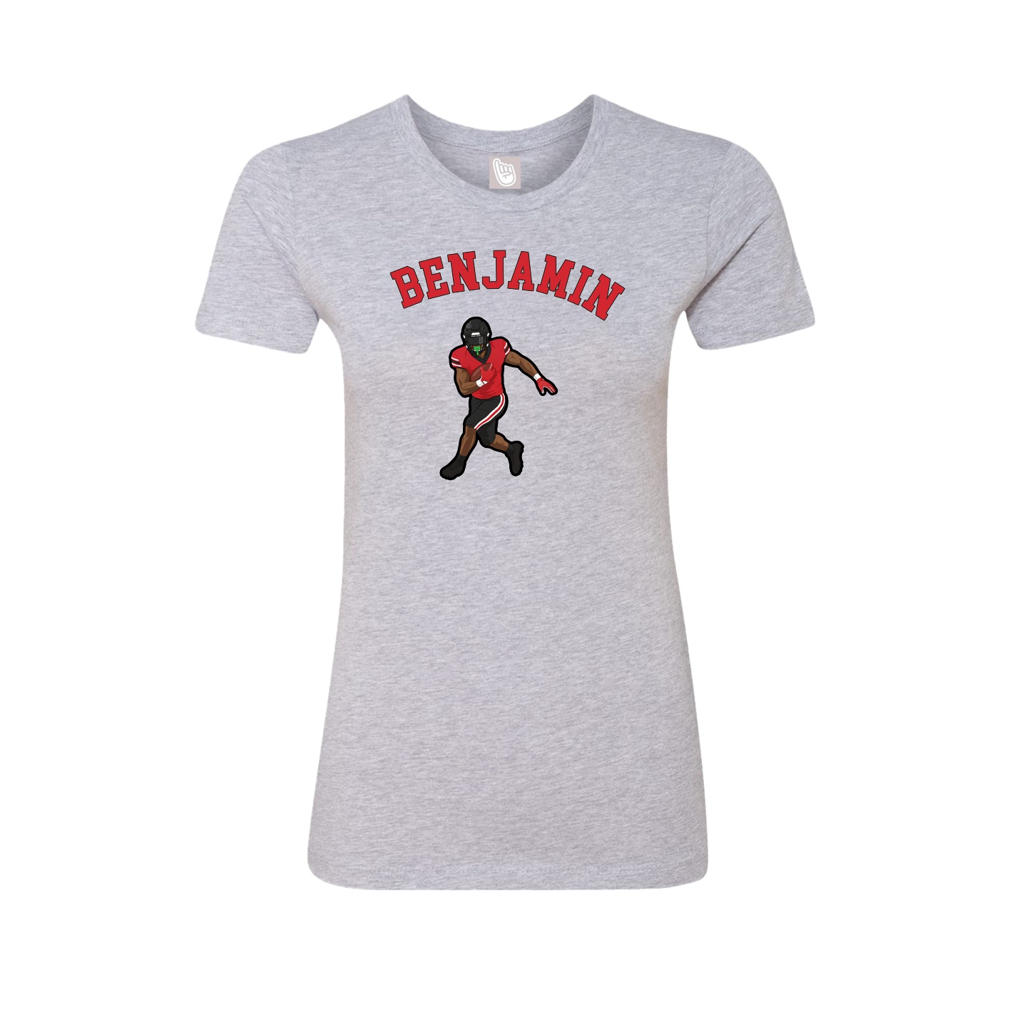 Fitted Women's Tee — Shirsey Arch in Grey