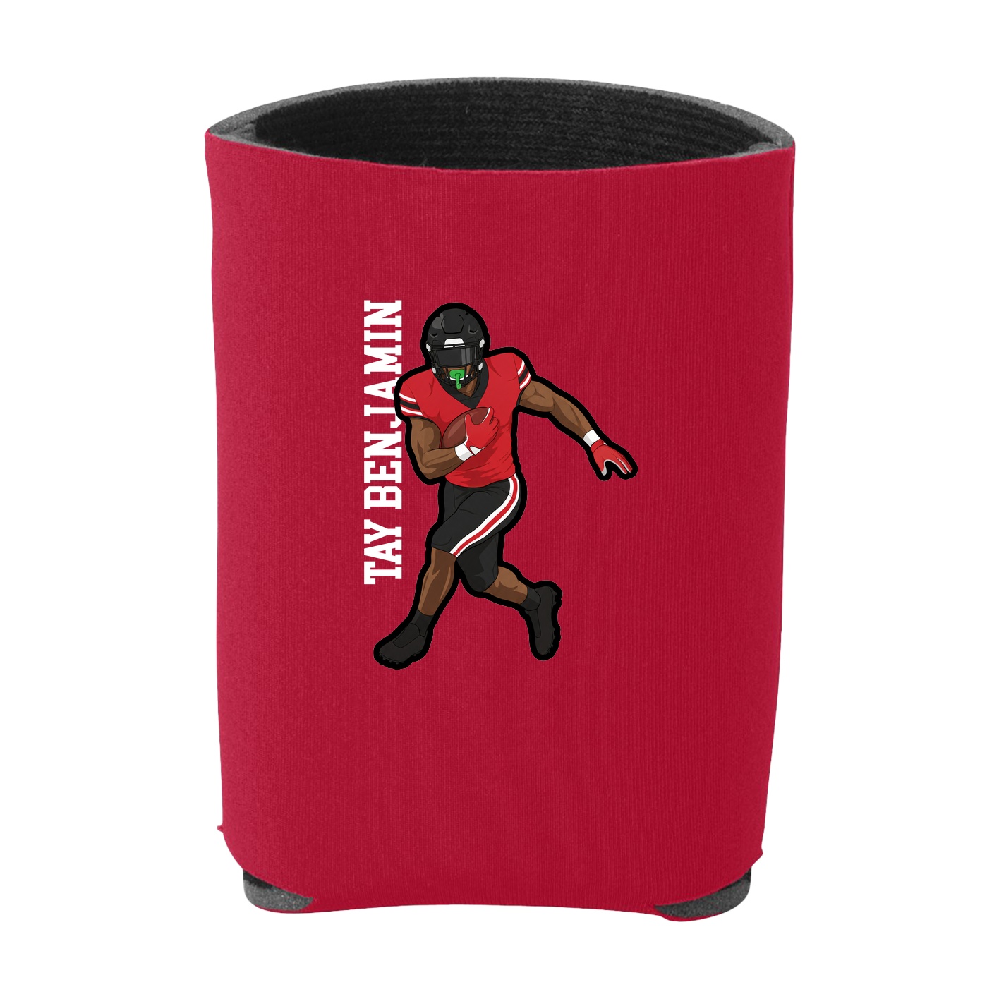 Can Holder — Name Vertical in Red