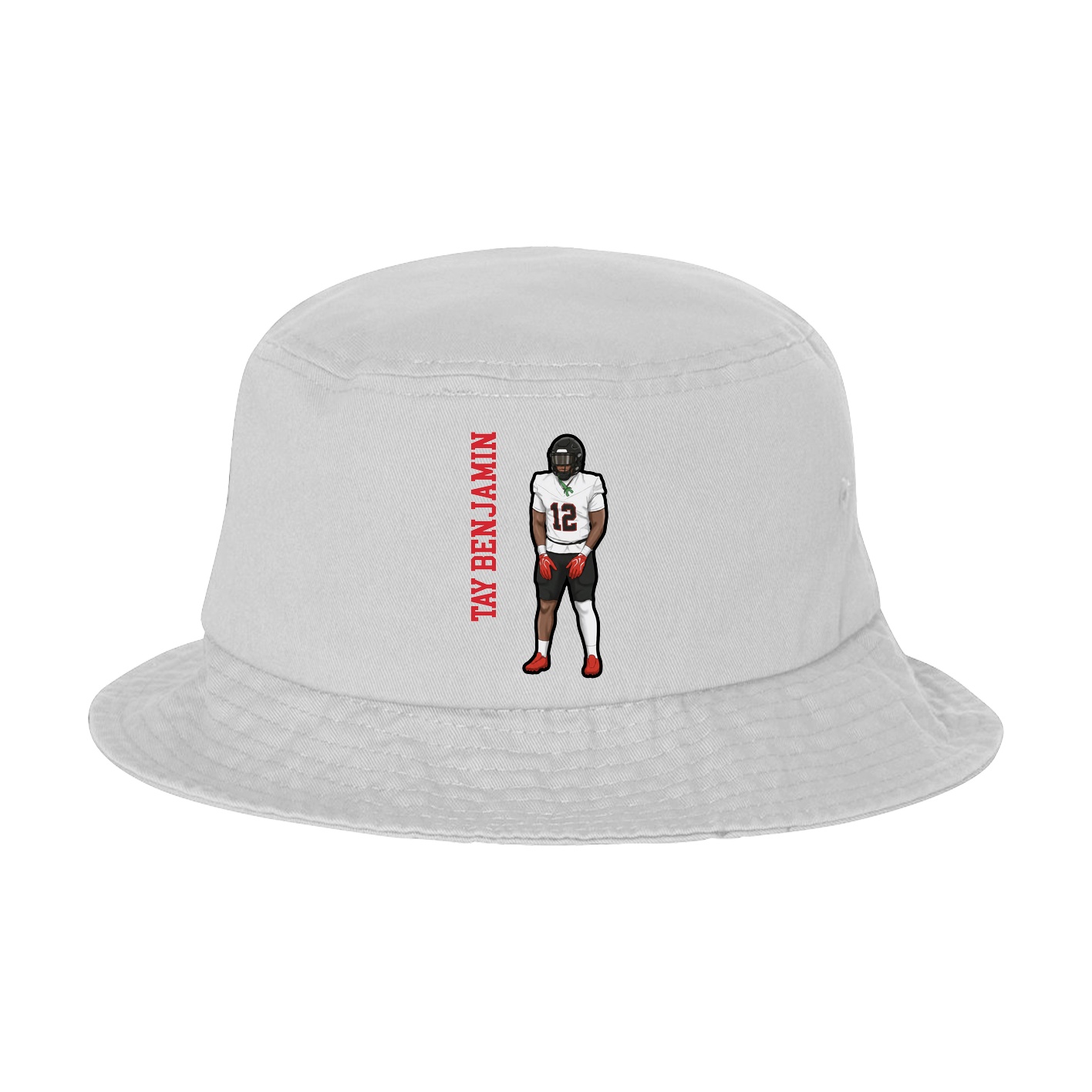 Bucket Cap — Name Vertical in White