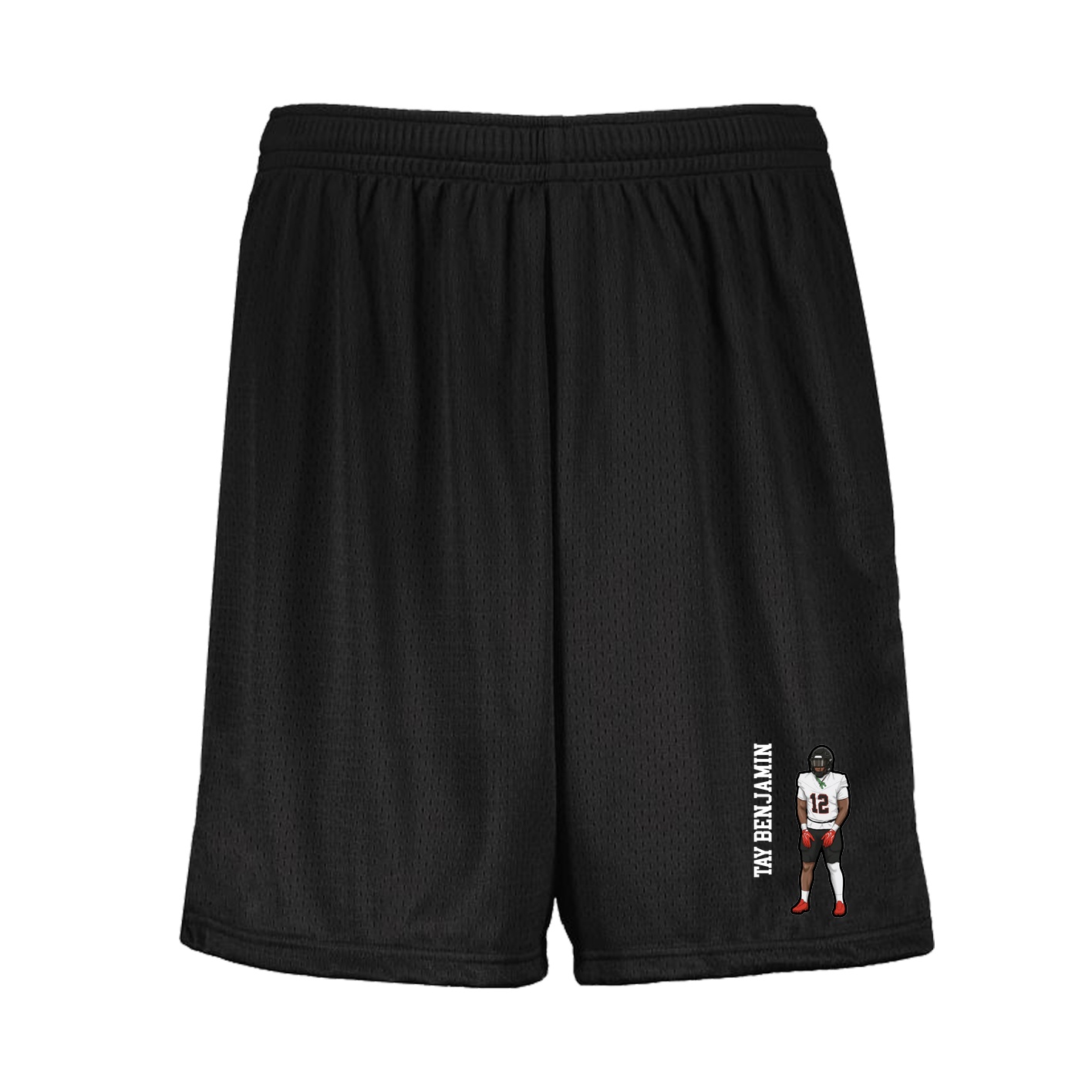 Shorts — Name Vertical in Black