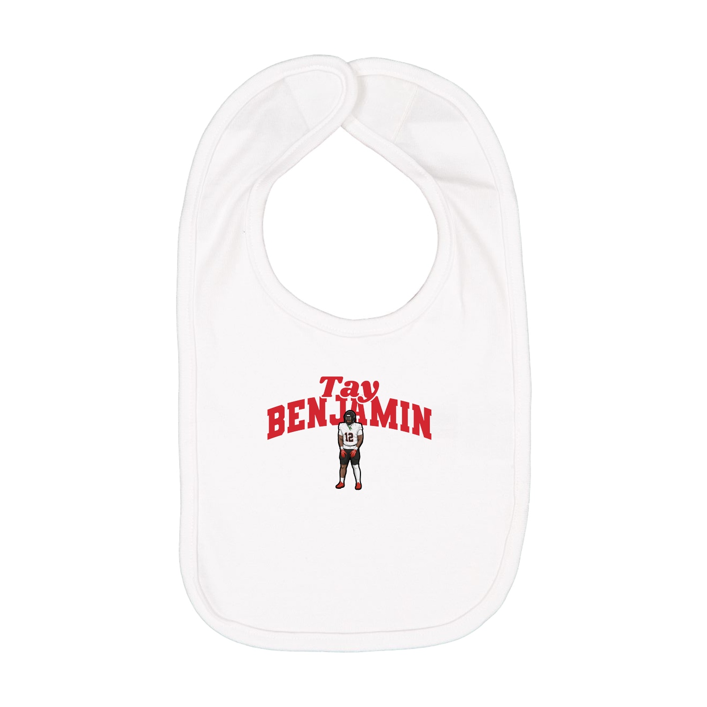 Infant Bib — Signature Arch in White