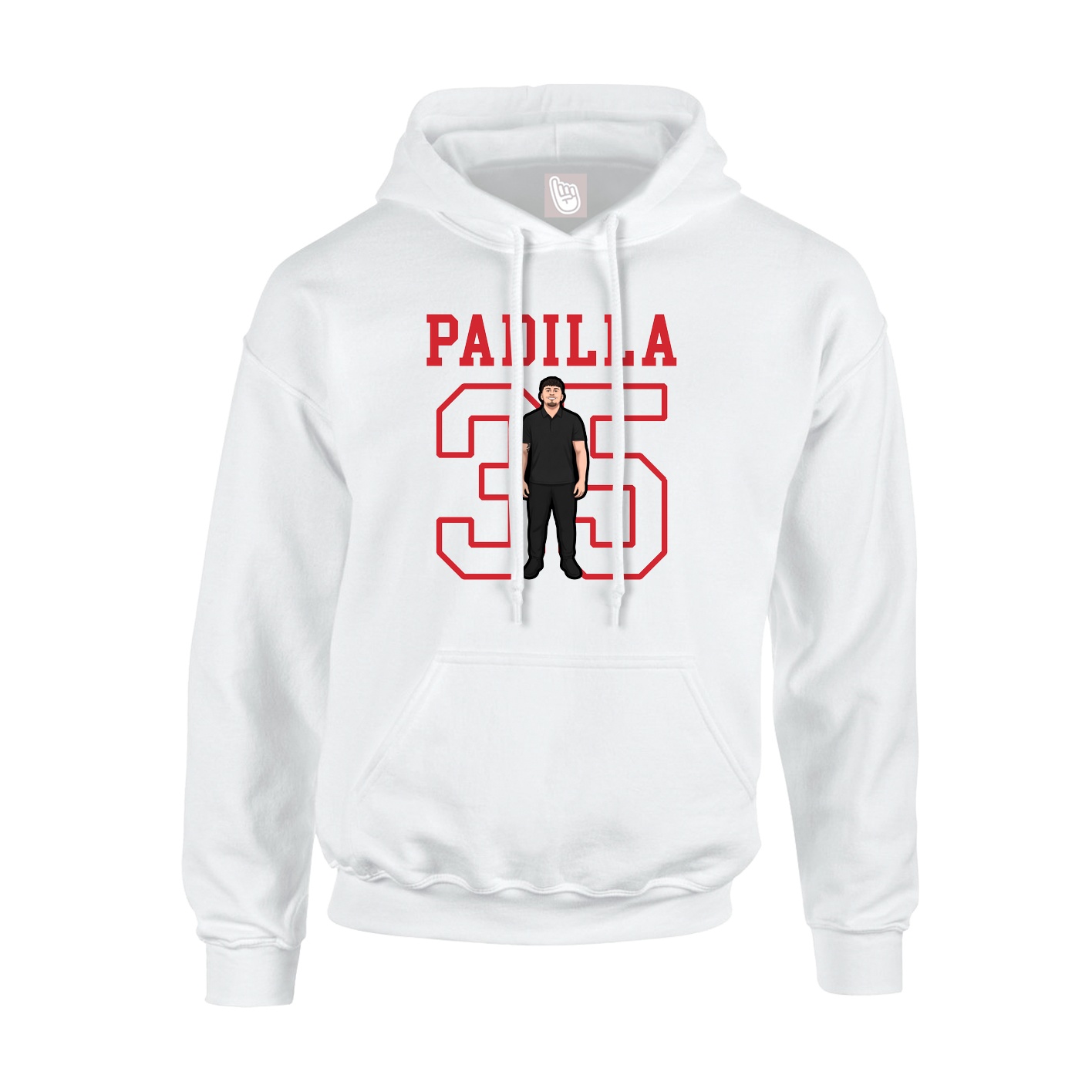 Hoodie — Shirsey in White