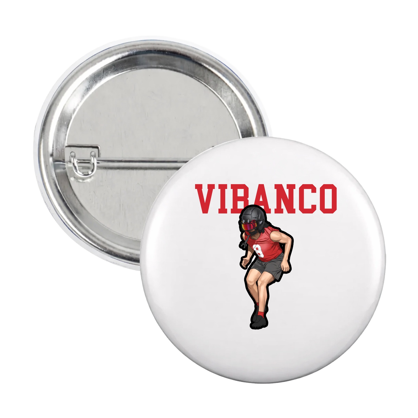 Game Day Button — Shirsey in White