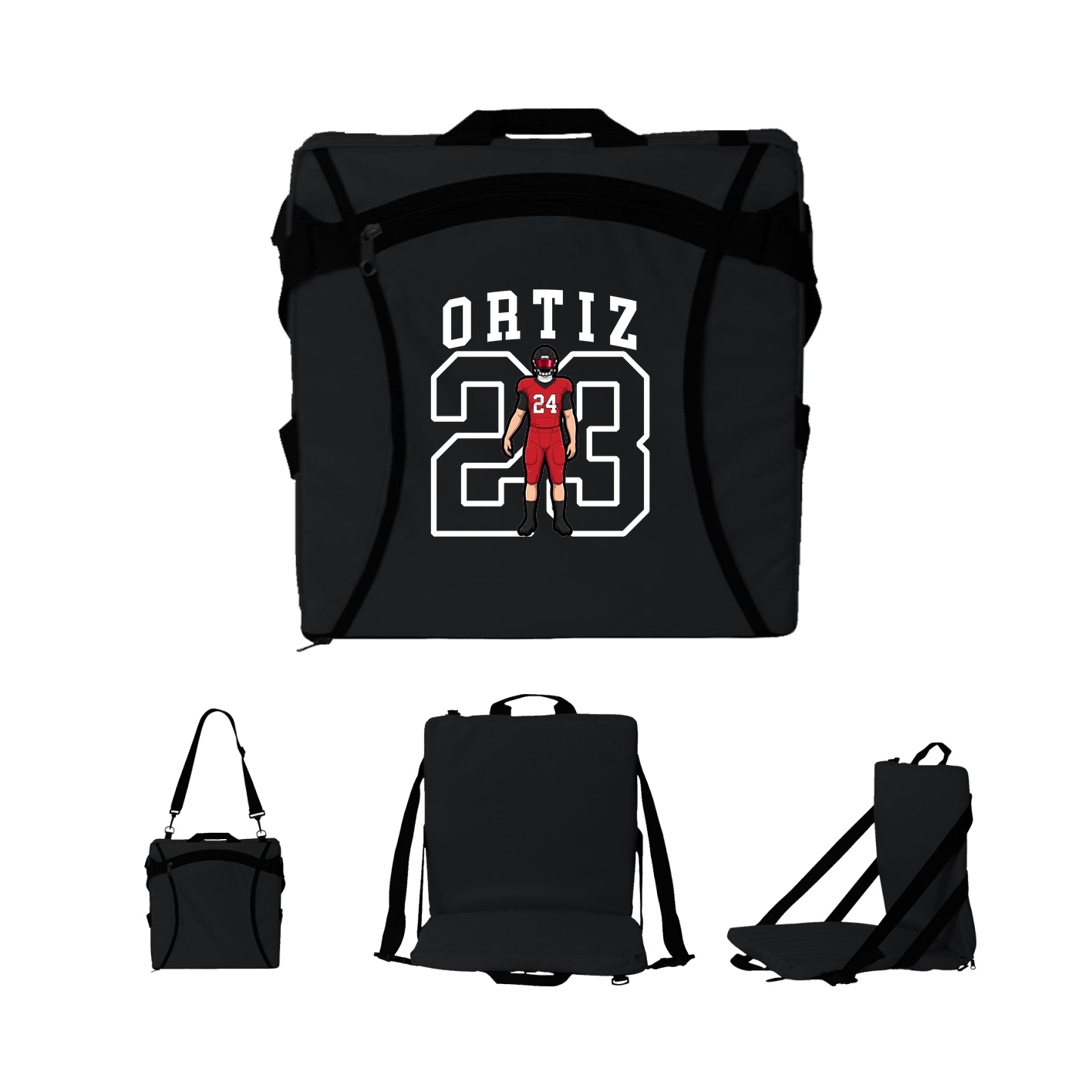 Folding Stadium Seat — Shirsey in Black