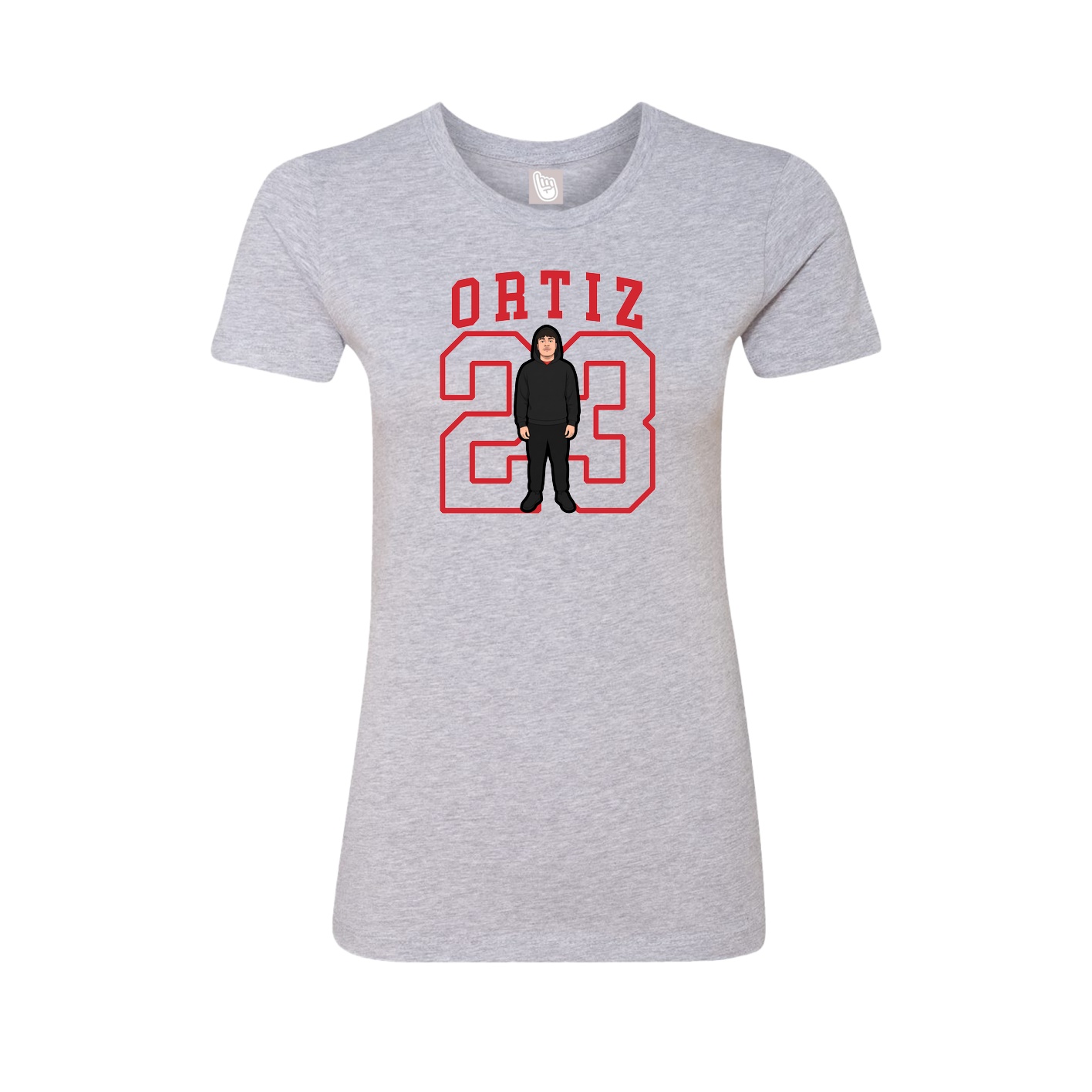 Fitted Women's Tee — Shirsey in Grey