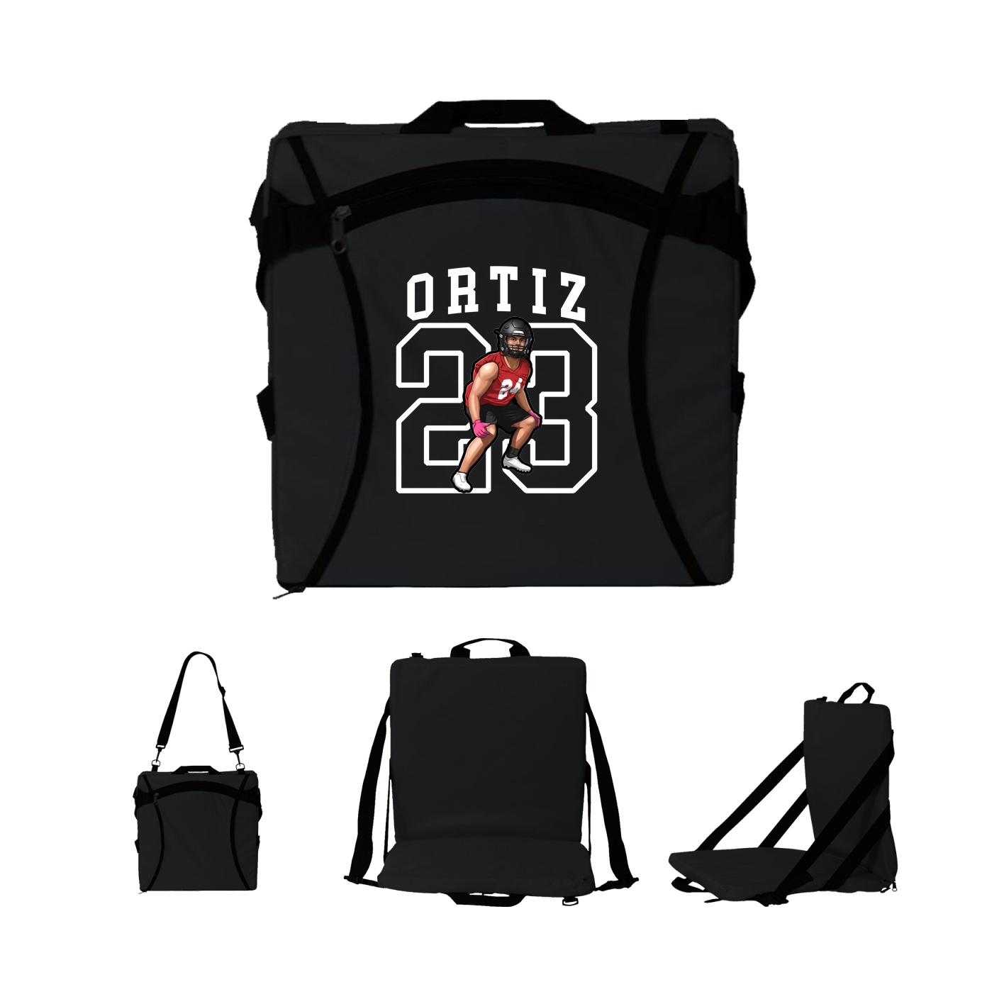 Folding Stadium Seat — Shirsey in Black