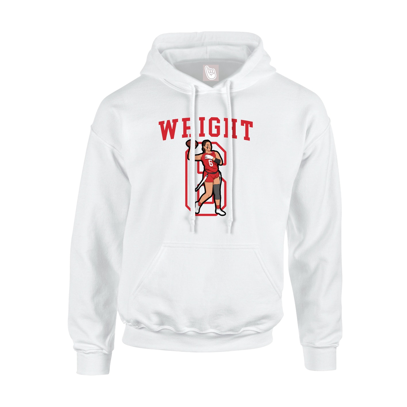 Hoodie — Shirsey in White